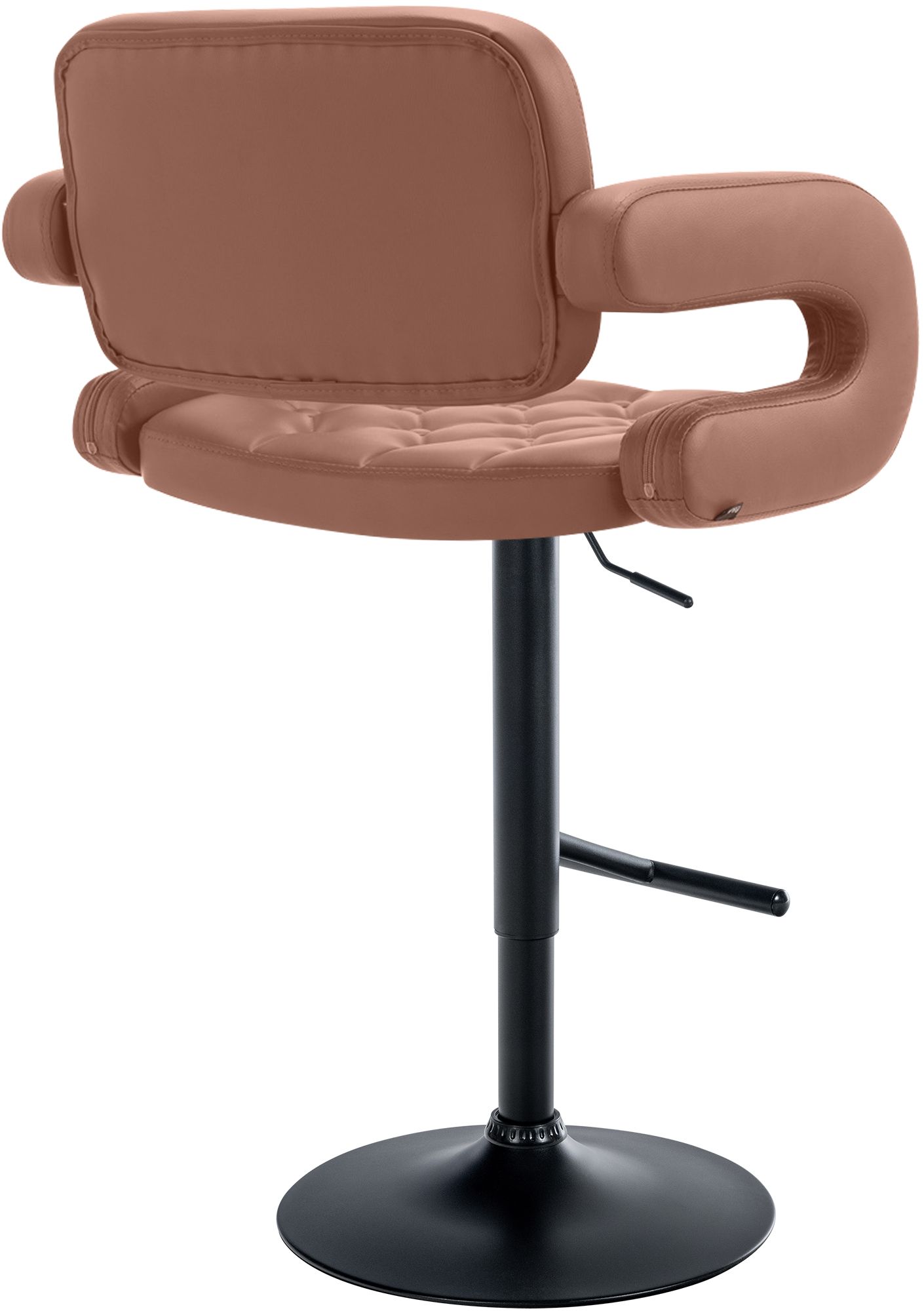 Tabouret de bar Dublin similicuir avec pied en métal