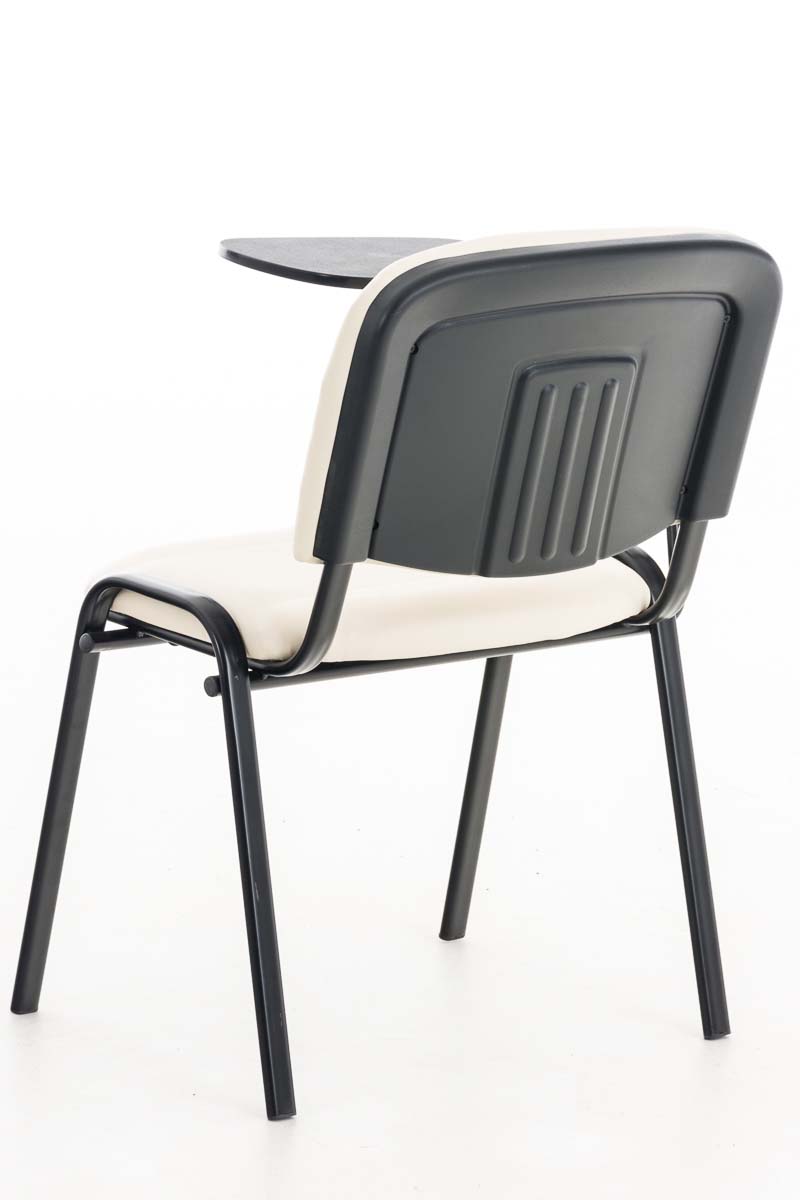 Chaise Ken en similicuir avec tablette rabattable