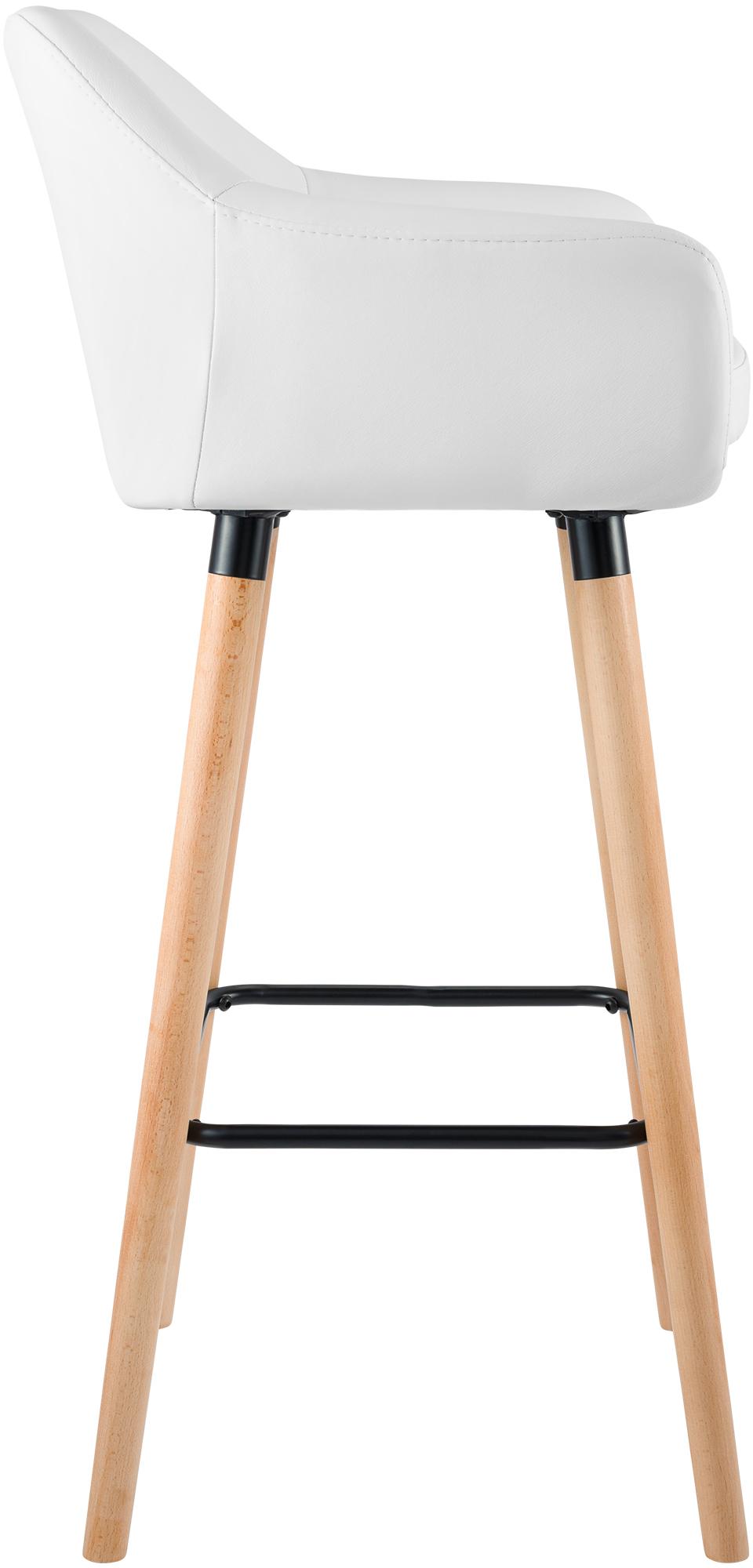 Ensemble de 2 tabourets de bar Grant en simili cuir