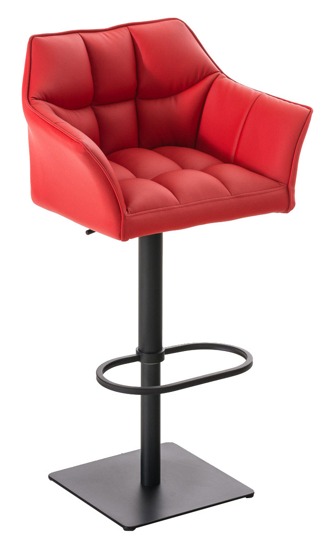 Lot de 2 tabourets de bar Damaso en similicuir