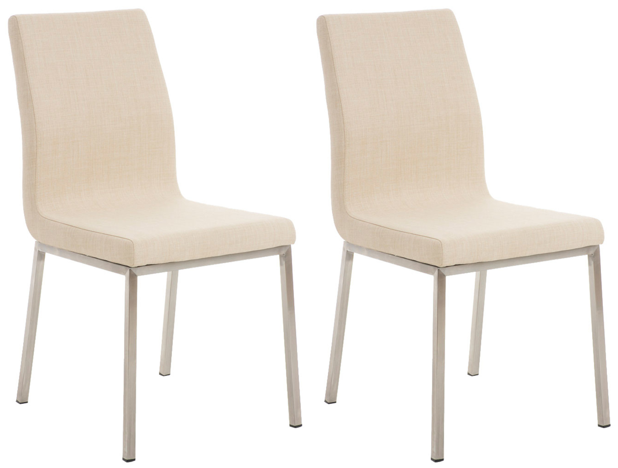 Lot de 2 Chaises de salle à manger Colmar en tissu