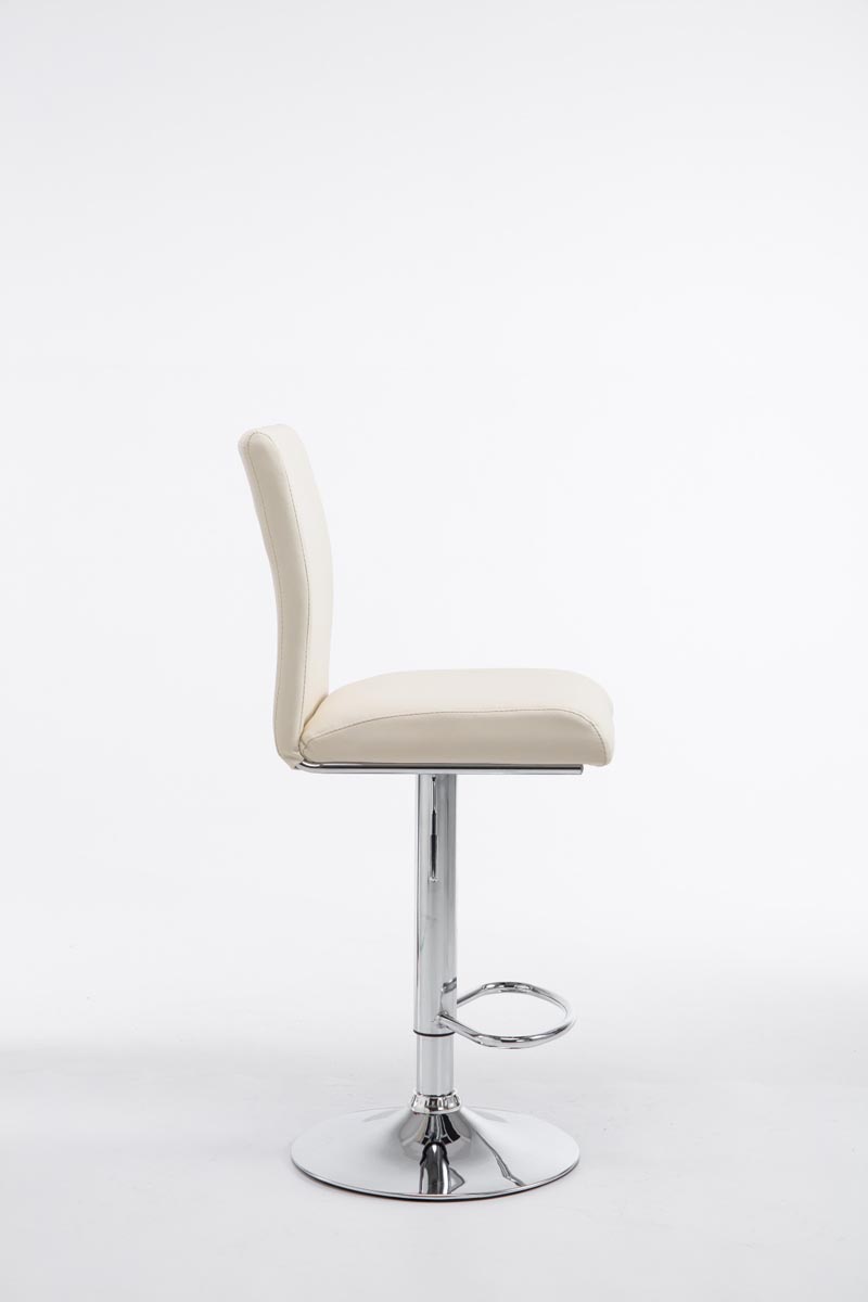 Tabouret de bar Köln en similicuir avec pied en métal