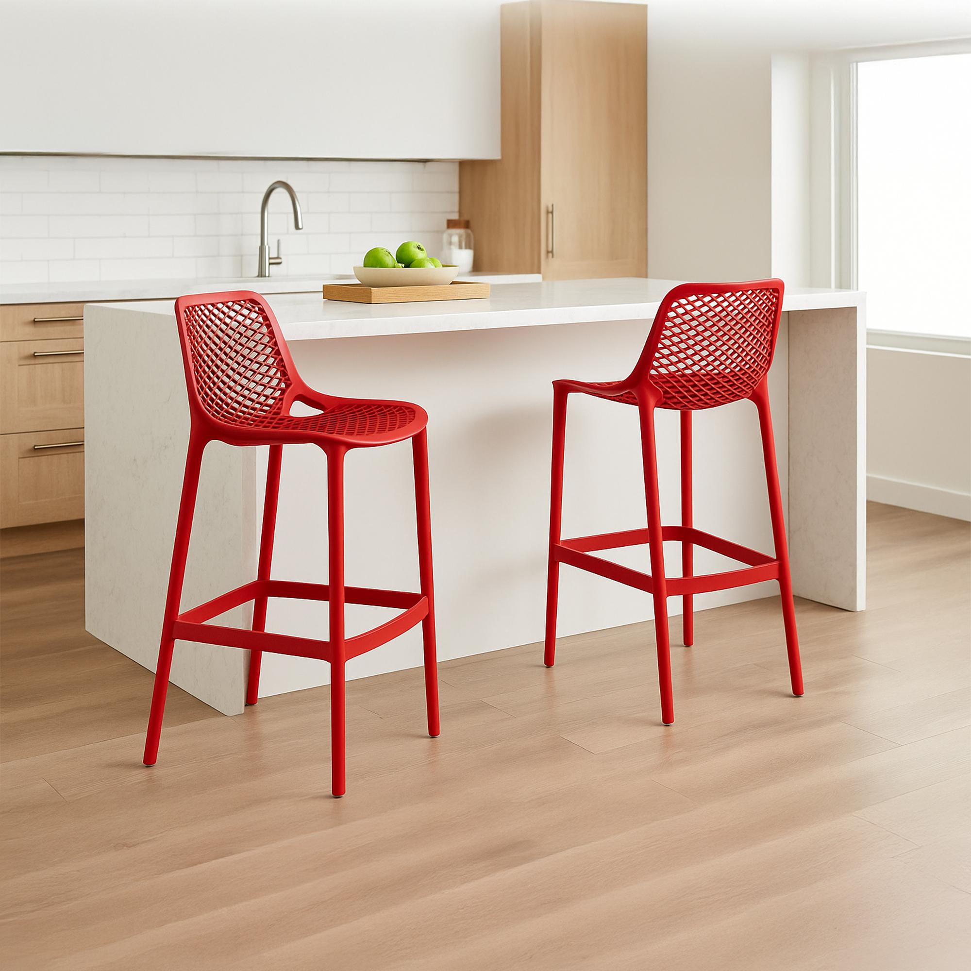 Lot de 2 tabourets de bar extérieurs Air