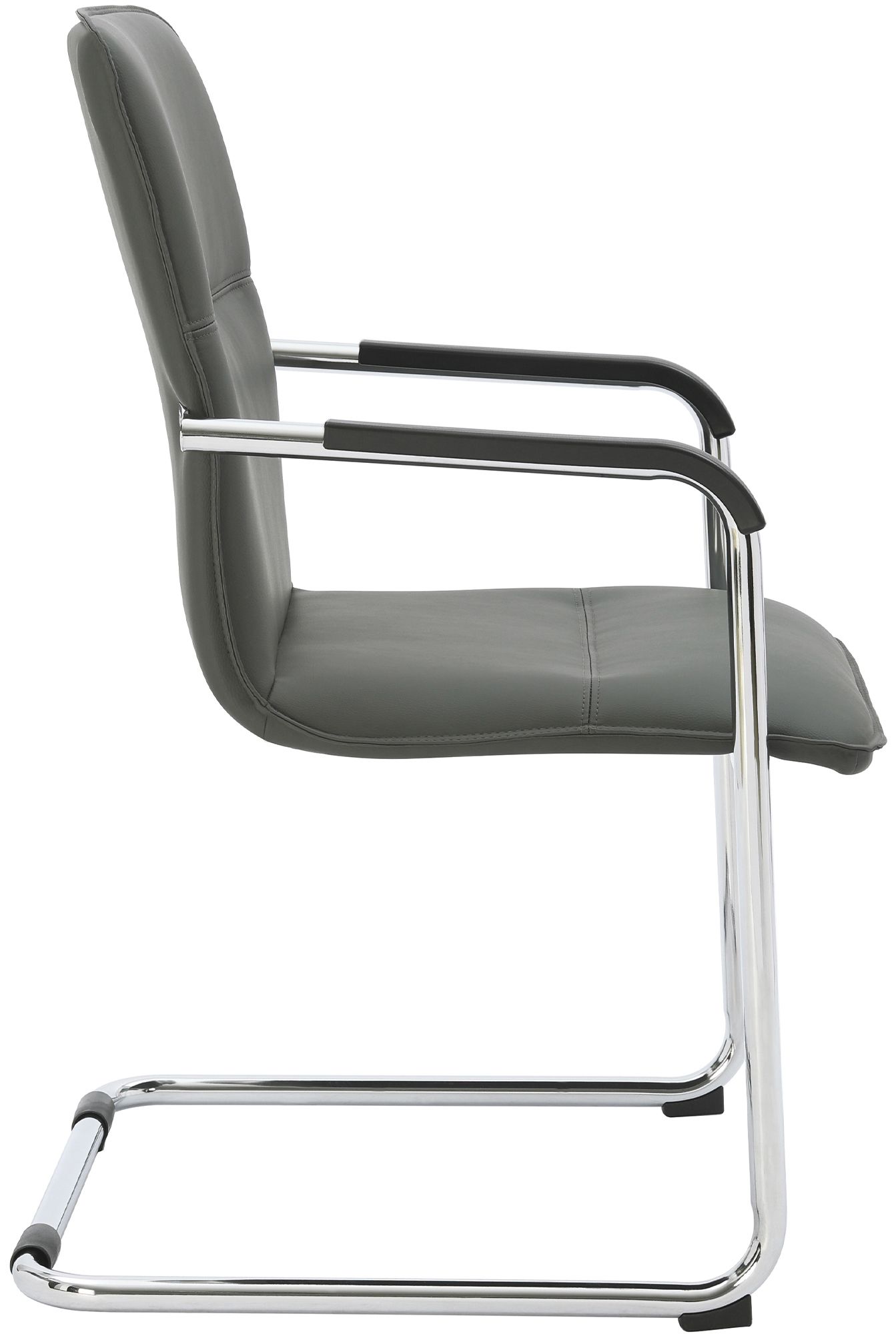 Lot de 2 chaises cantilever Seattle en similicuir
