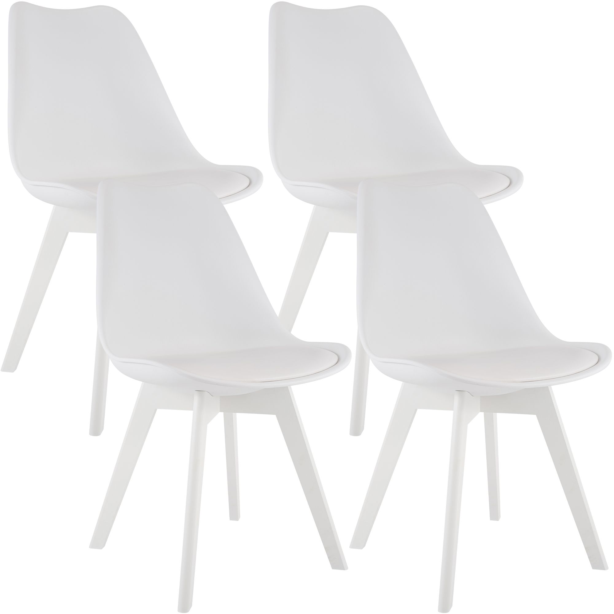 Lot de 4 chaises de salle a manger Linares