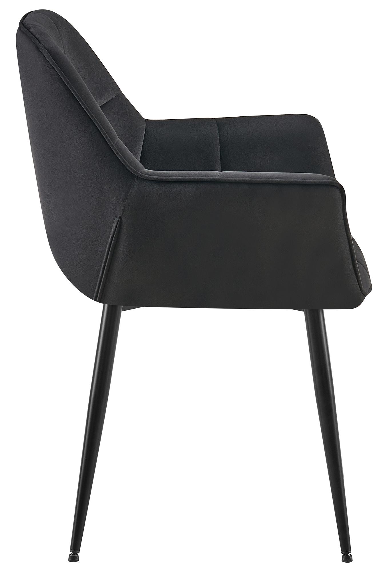 Chaise de salle à manger Roseville velours