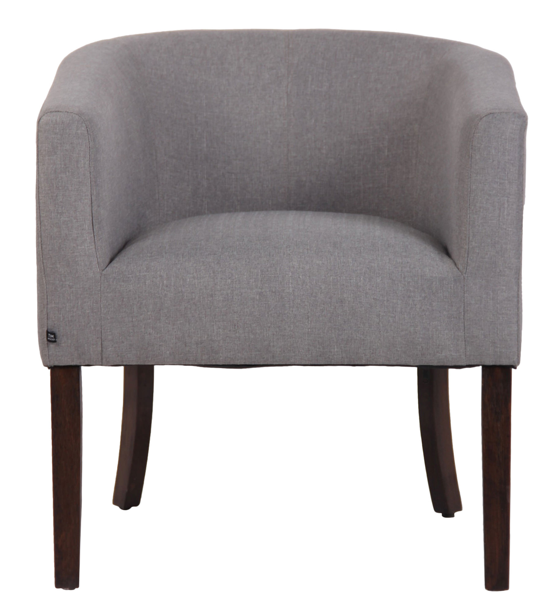Fauteuil design et confortable Nemea en Tissu avec Pieds en Bois de caoutchouc