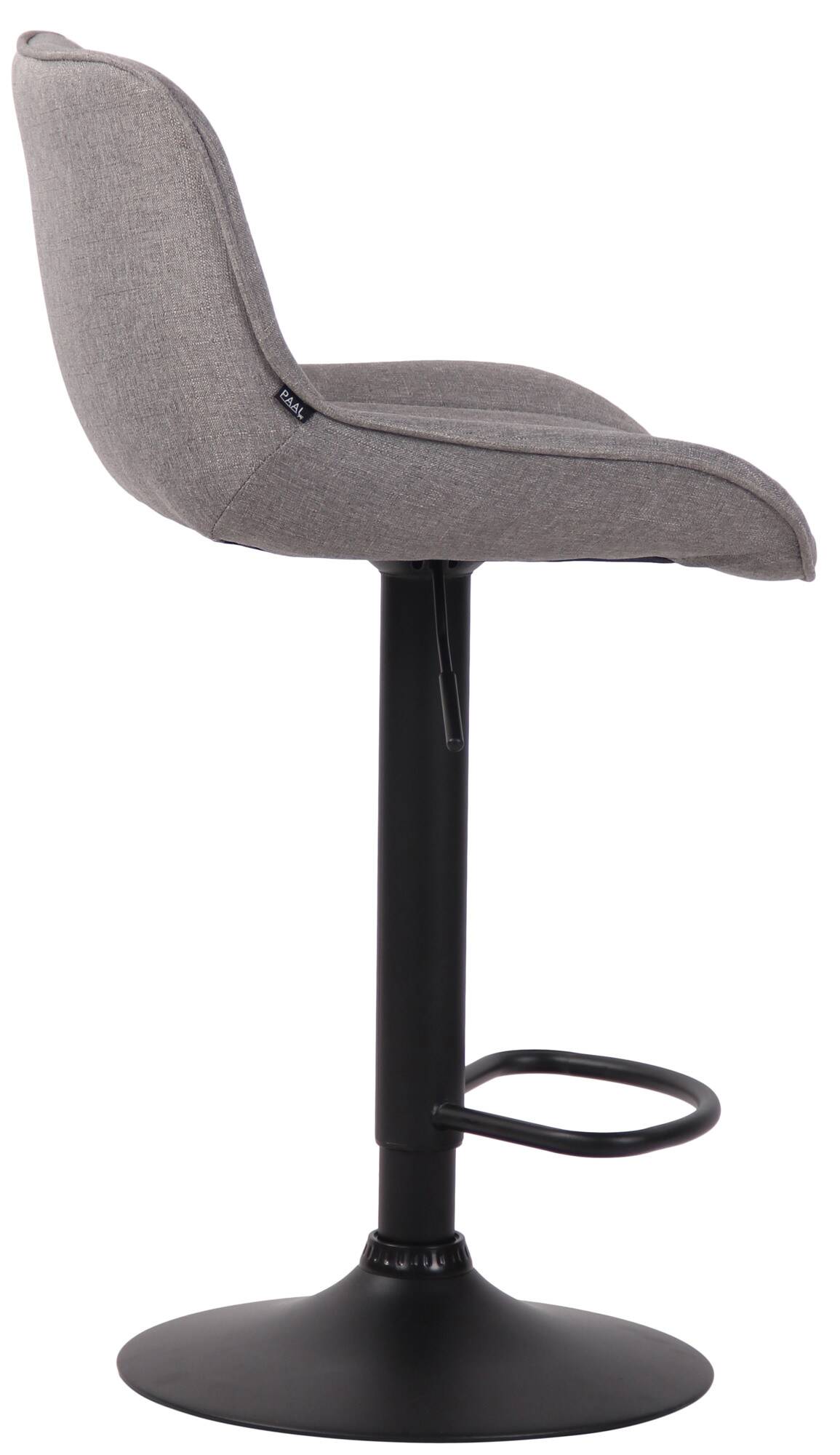 Lot de 2 Tabourets de bar Lentini en Tissu Pied trompette en Métal