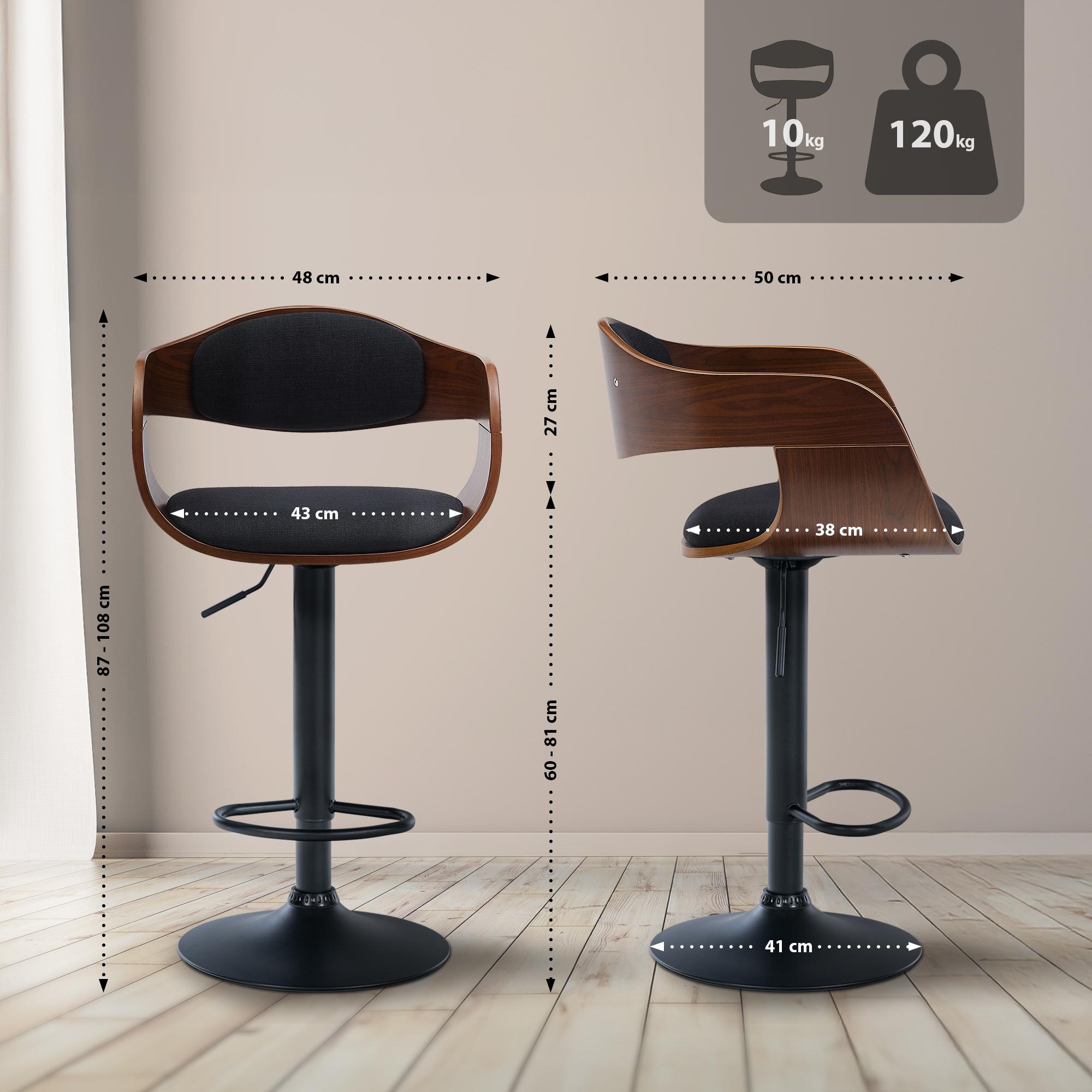 Lot de 2 tabourets de bar Kingston