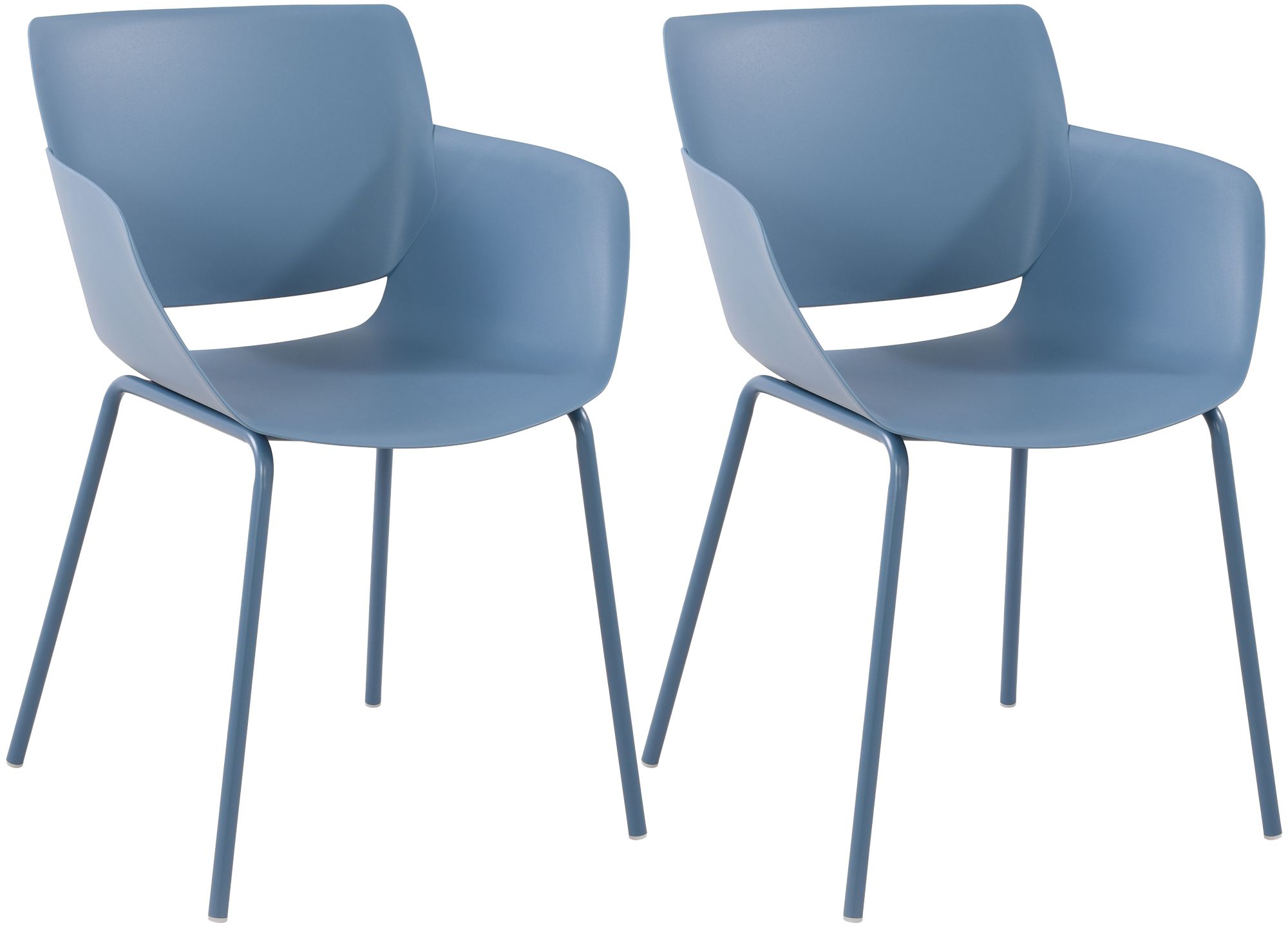 Lot de 2 chaises de jardin Alpena