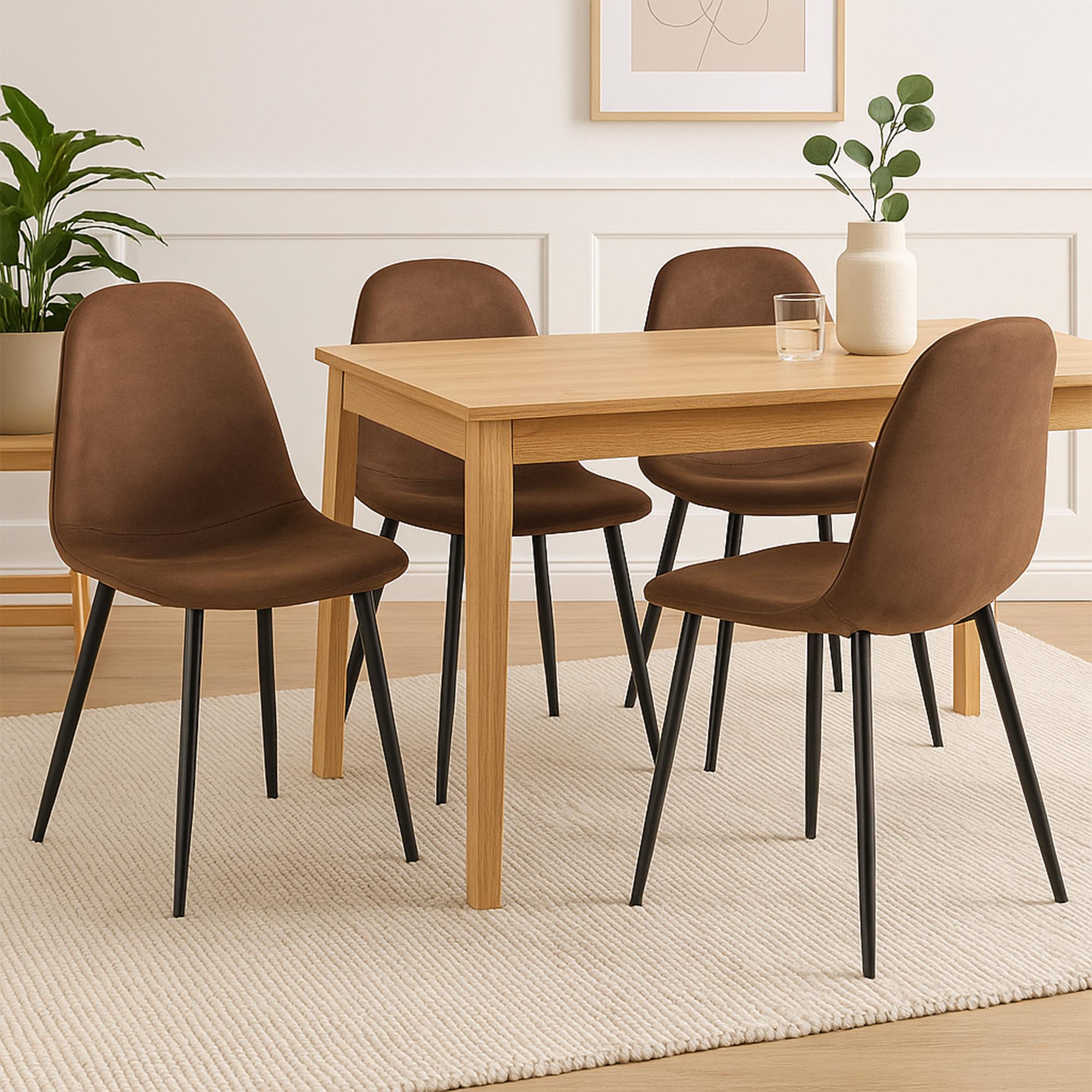 Set de 4 chaises de salle à manger Napier