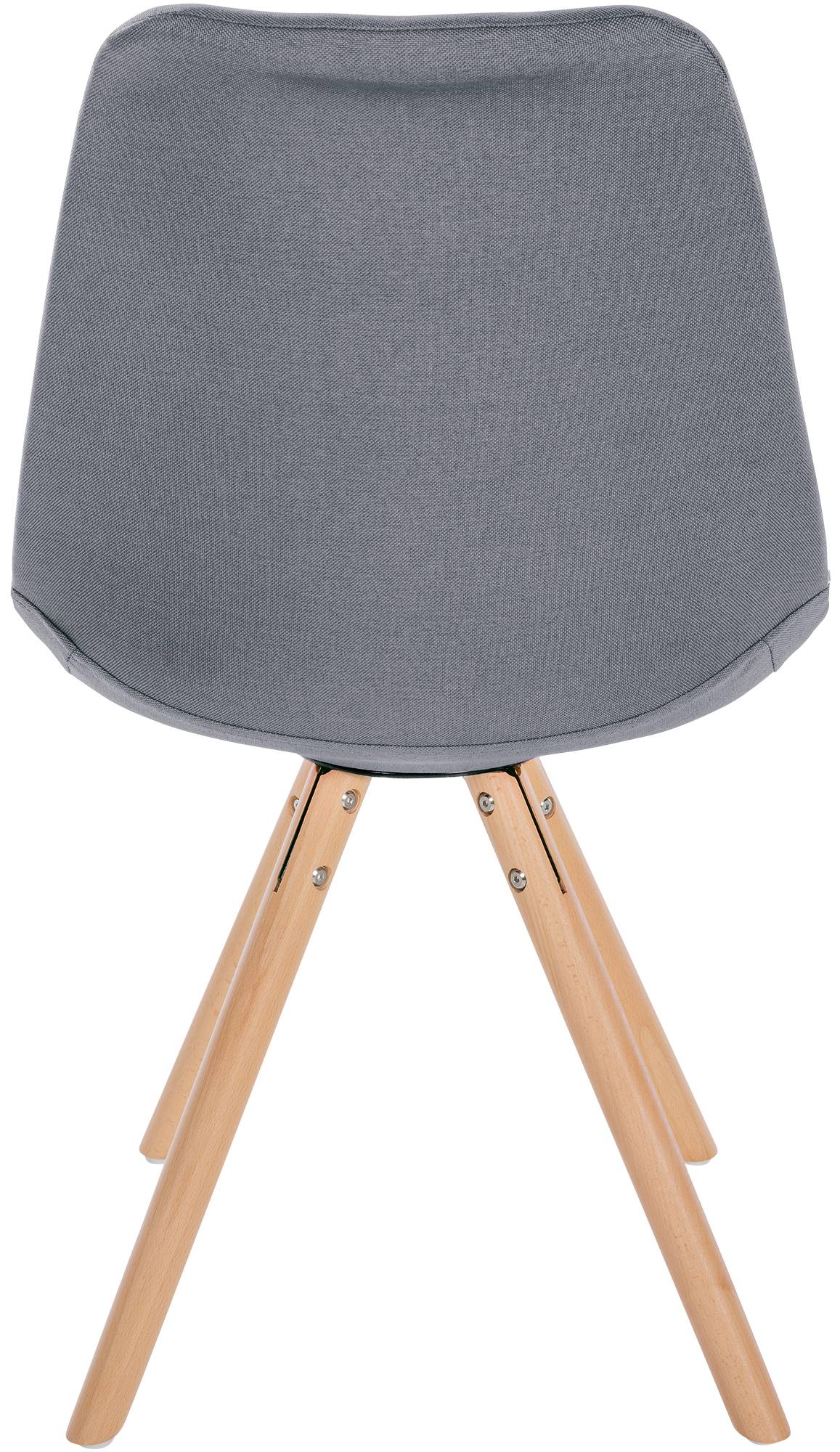 Lot de 4 chaises de salle à manger Sofia en tissu Pieds en bois
