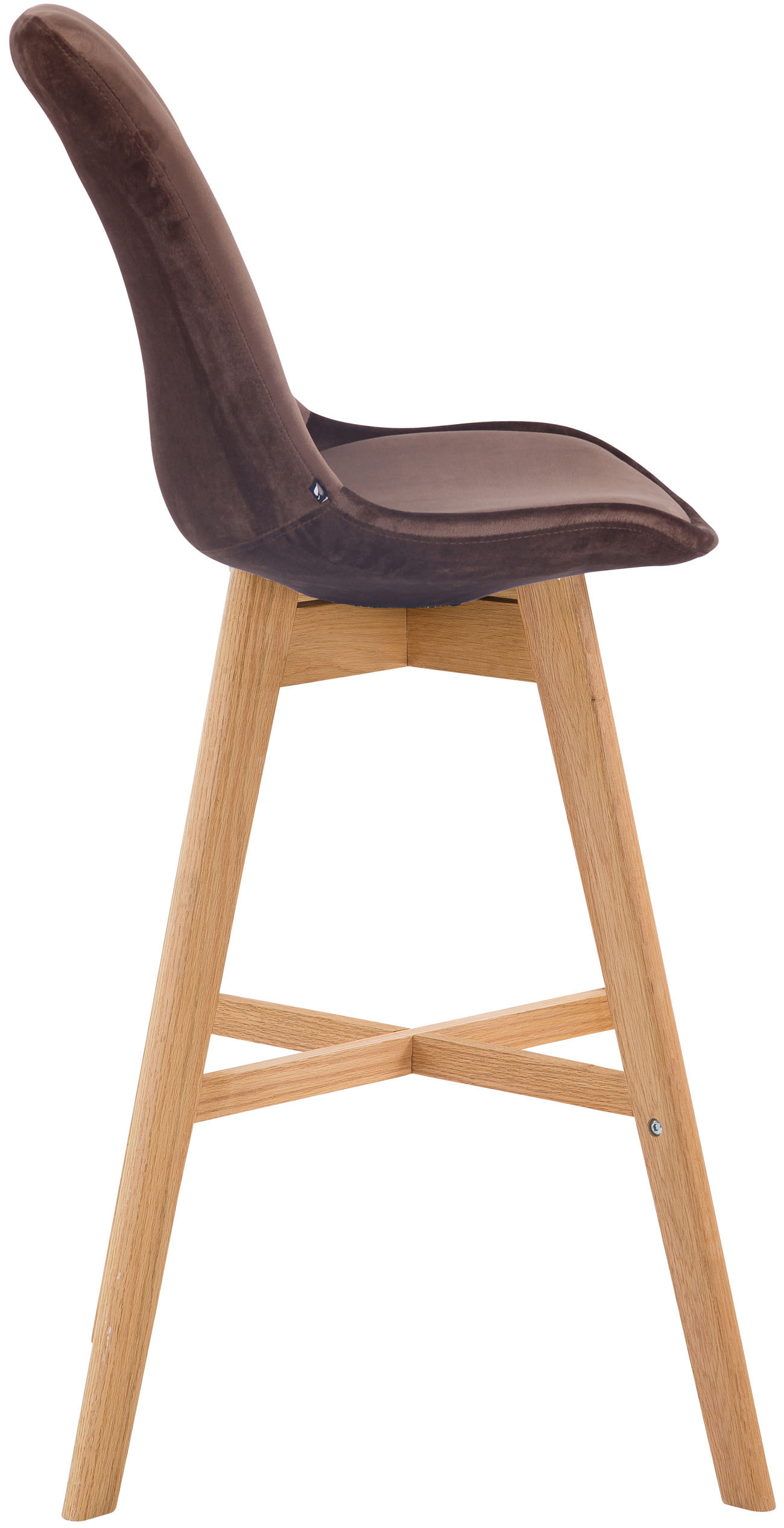 Lot de 2 tabourets de bar Cannes en velours
