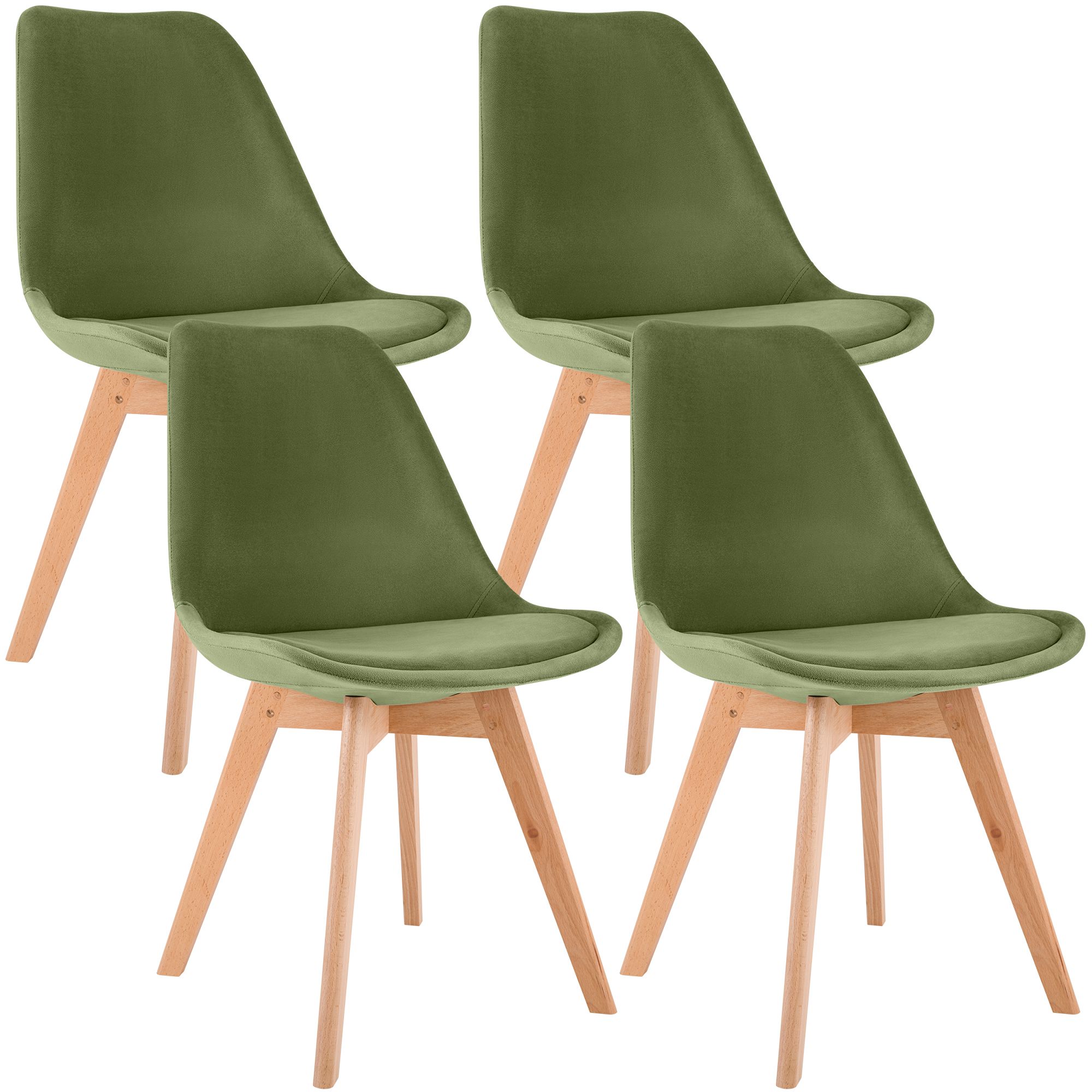 Lot de 4 chaises de salle a manger Linares