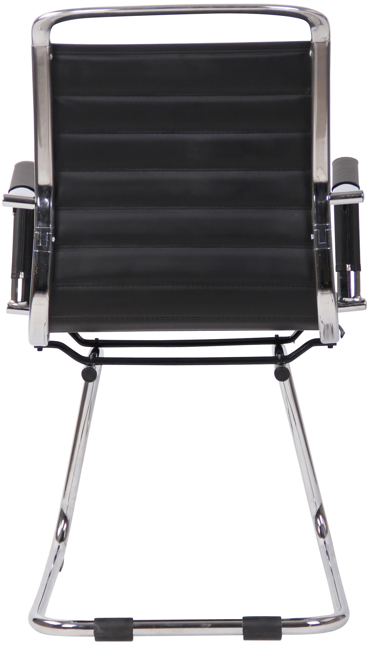 Lot de 2 Chaises cantilever Balve avec piètement Luge en métal