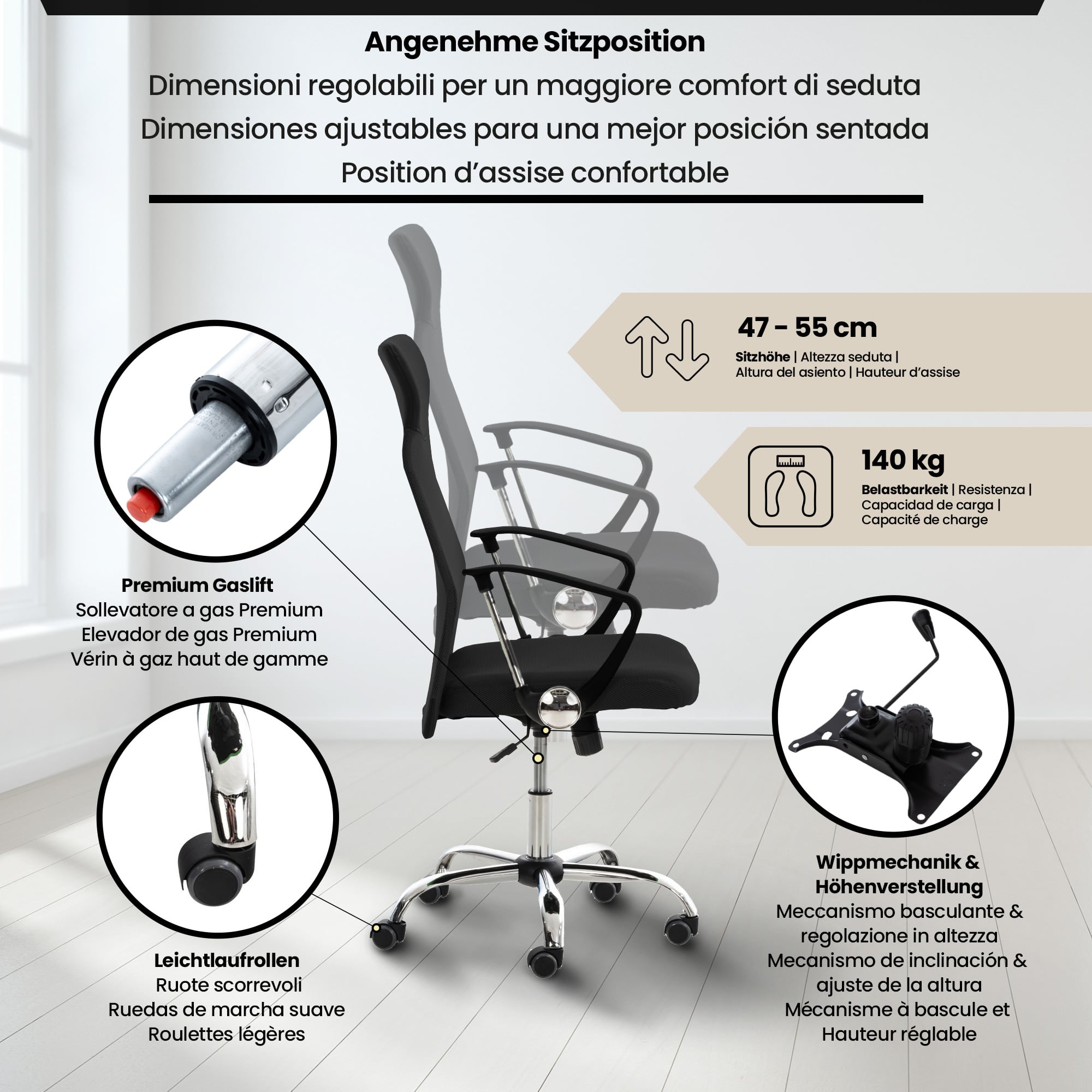 Fauteuil de bureau Washington