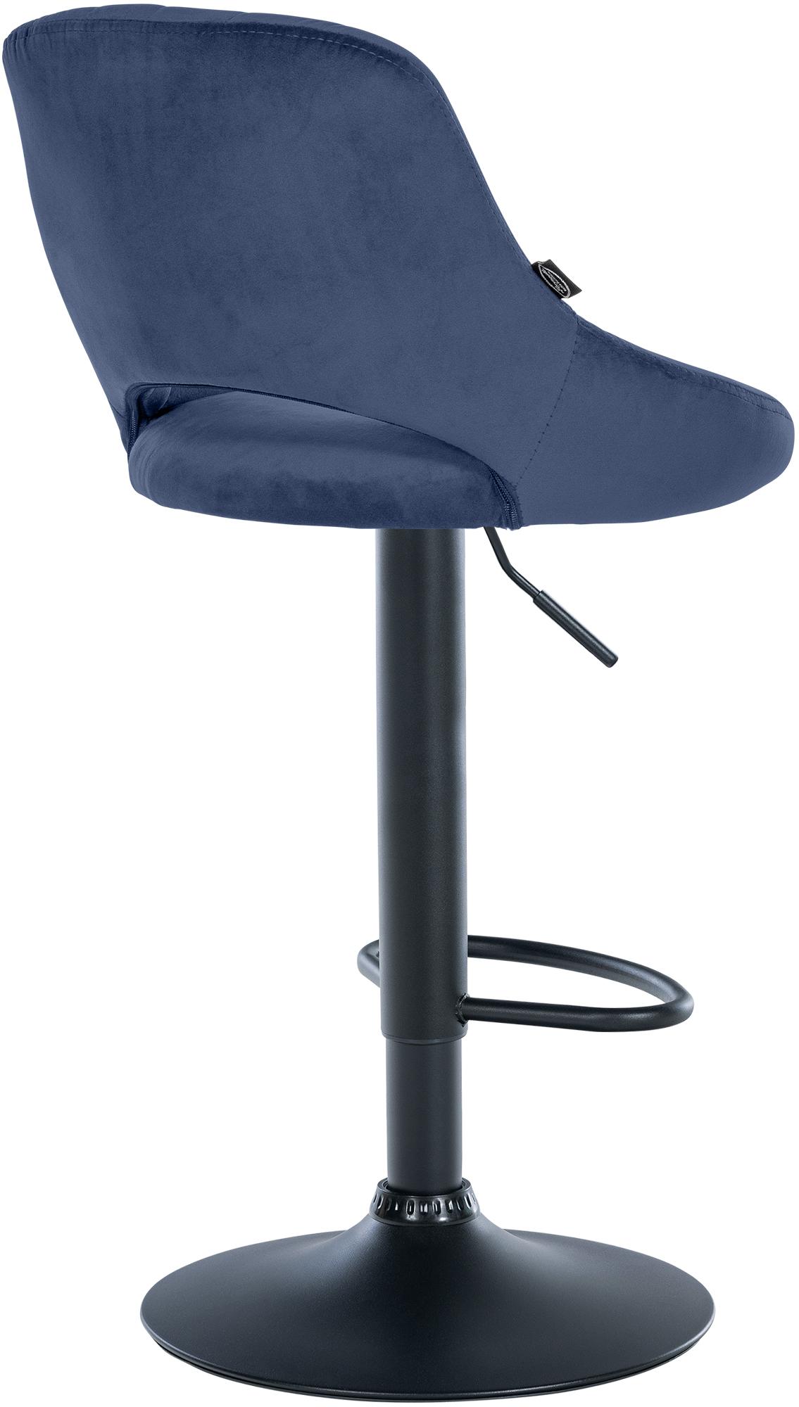 Lot de 2 tabourets de bar Milet en velours