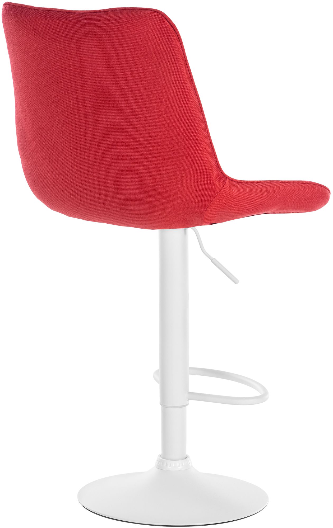 Tabouret de bar Toni en Tissu Pied trompette en Métal