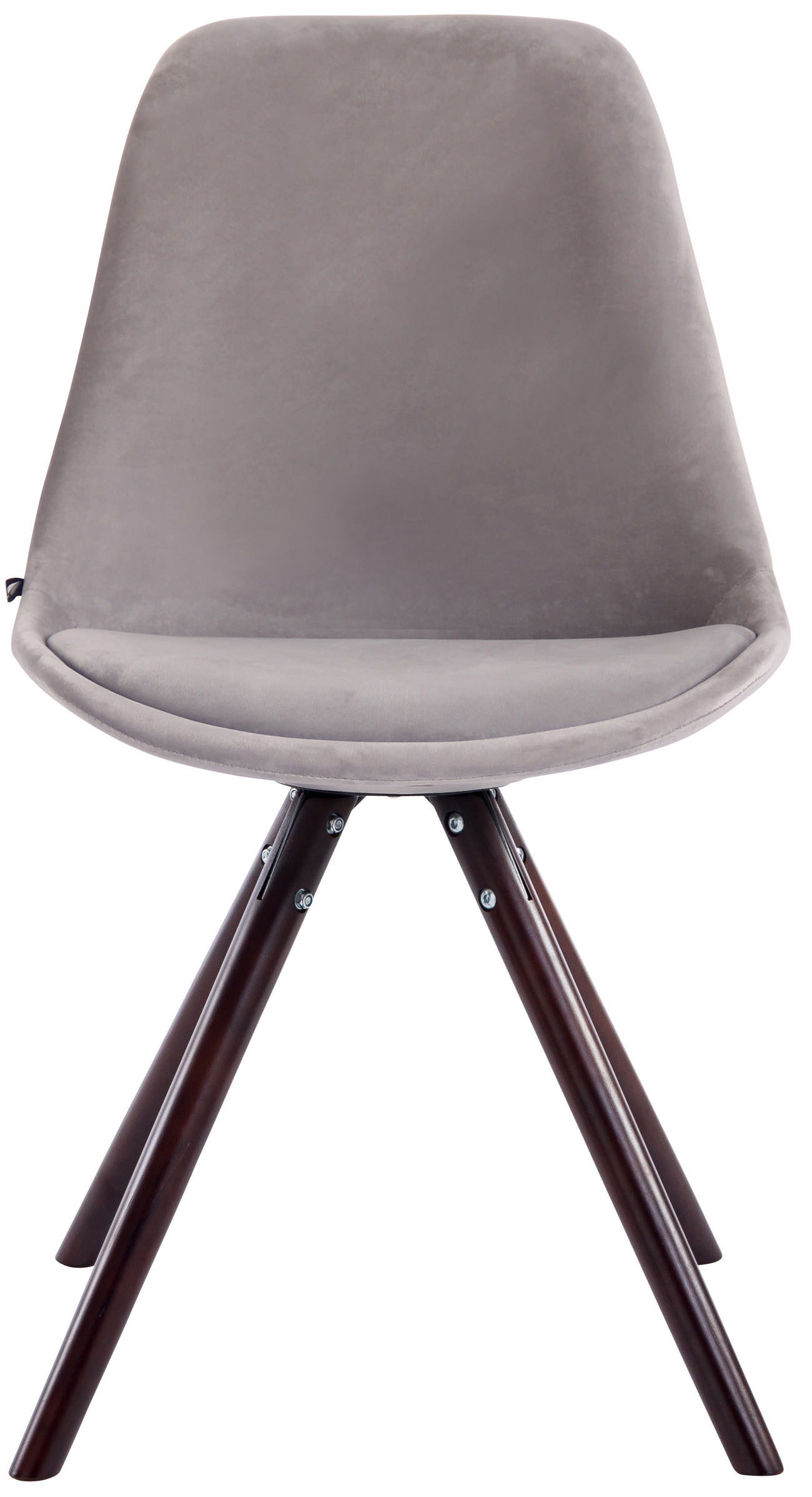 Chaise de salle à manger Toulouse en velours avec pieds ronds