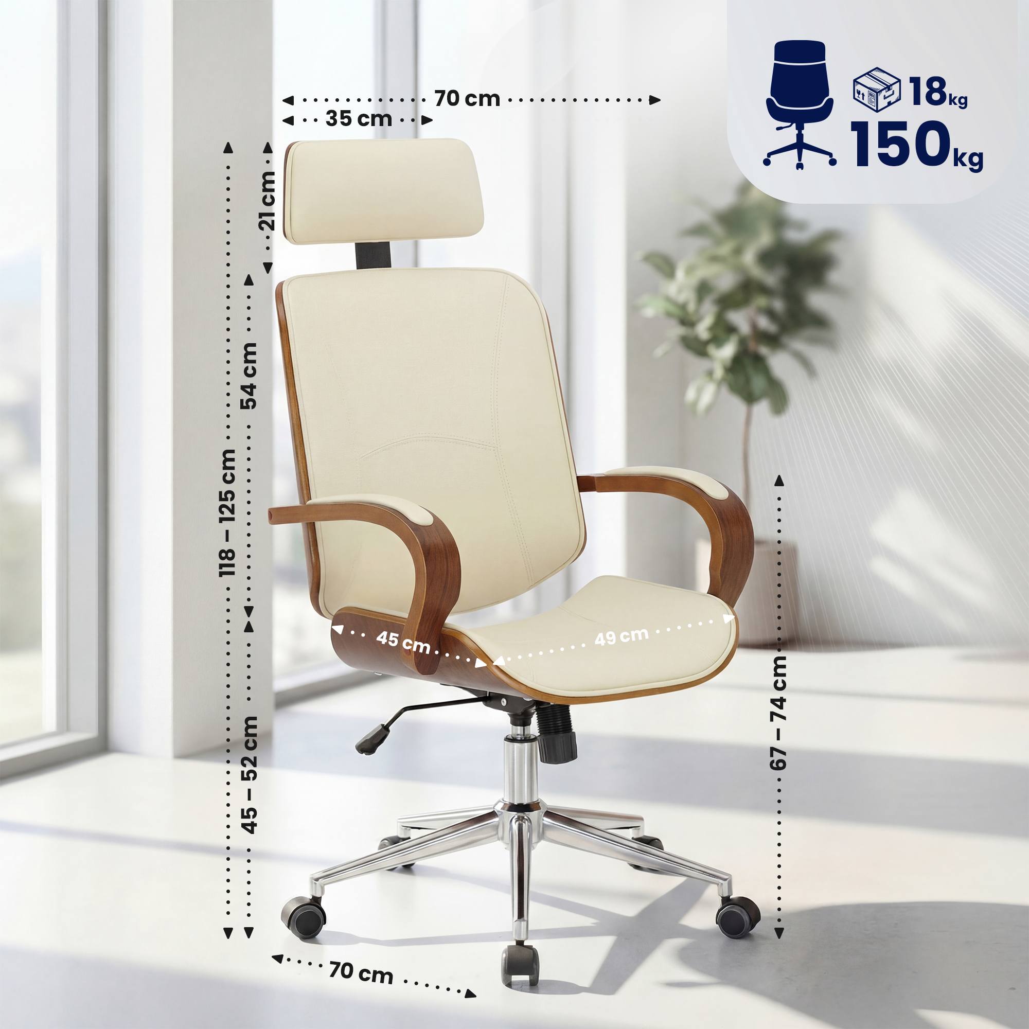 Chaise de bureau Dayton
