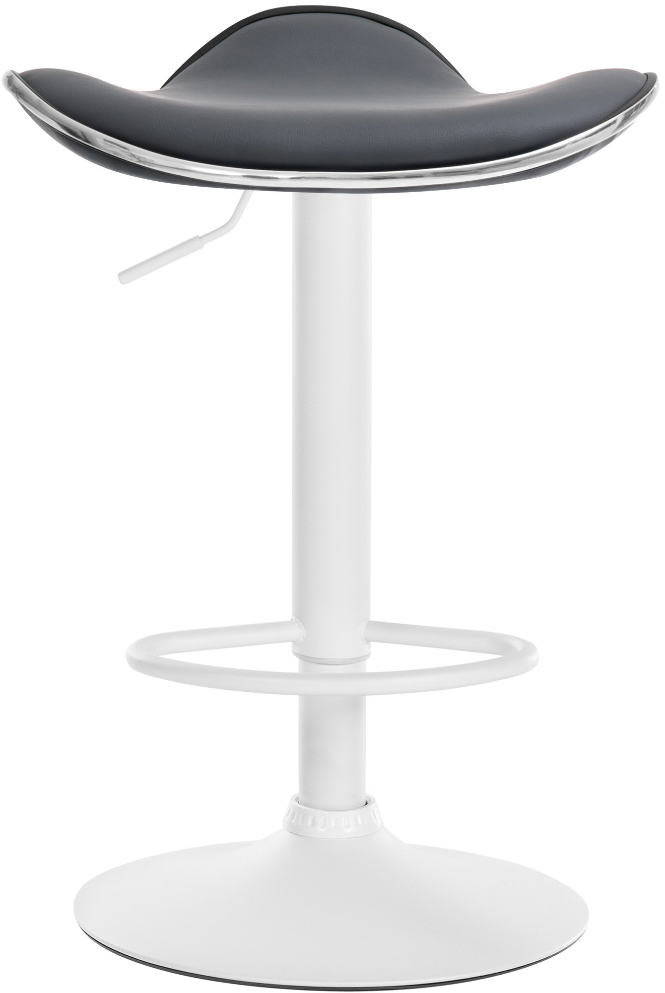 Tabouret de bar Shanghai similicuir avec pied en métal