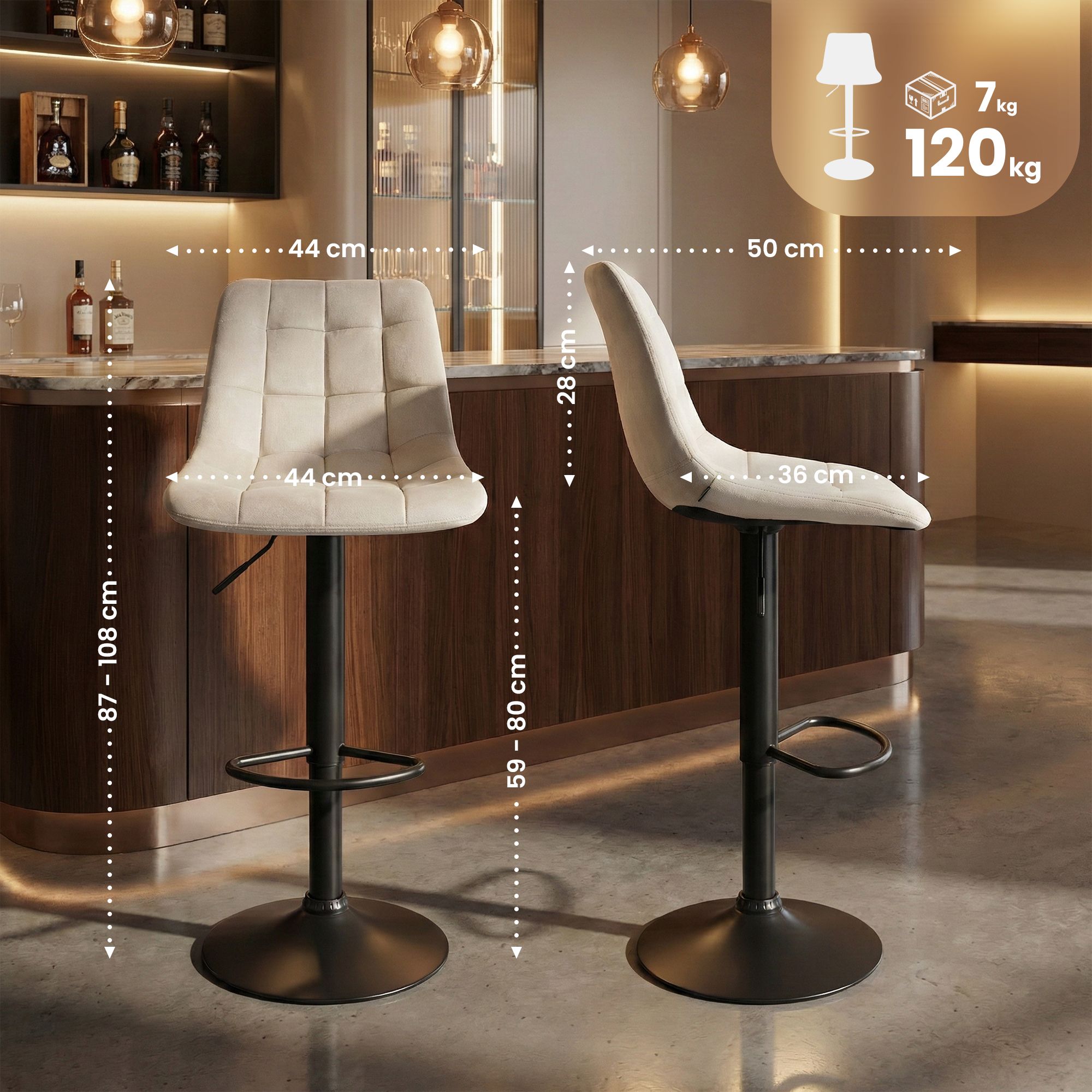 Tabouret de bar Mapun