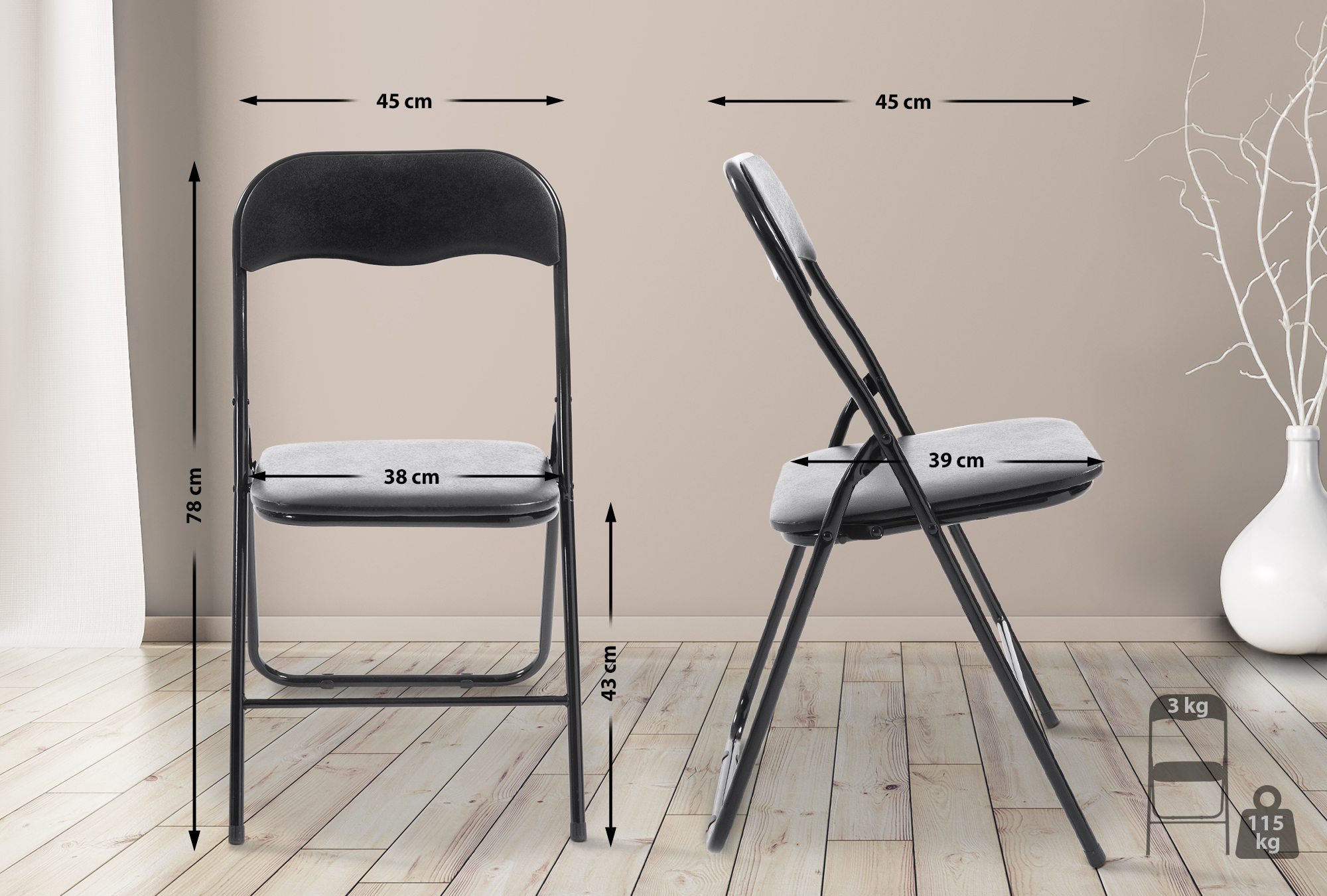Chaise pliable Felix
