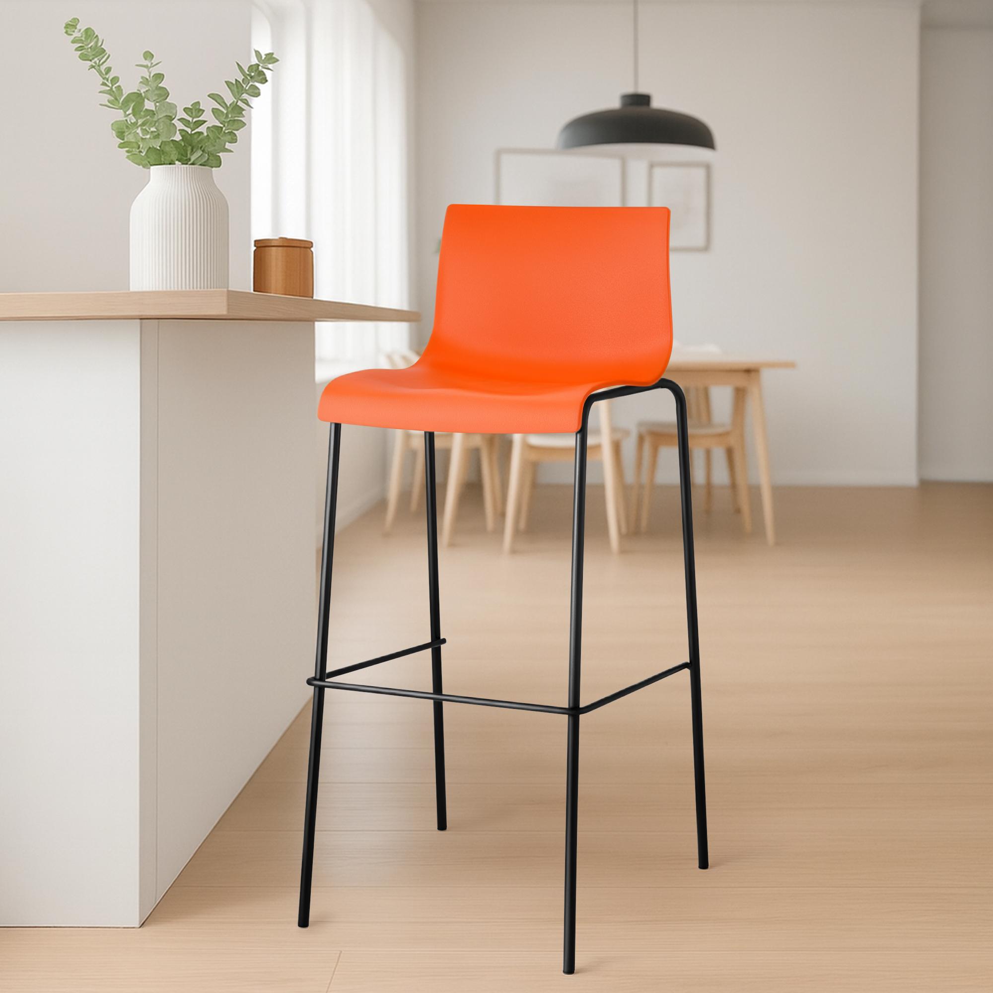 Lot de 2 tabourets de bar Hover en plastique