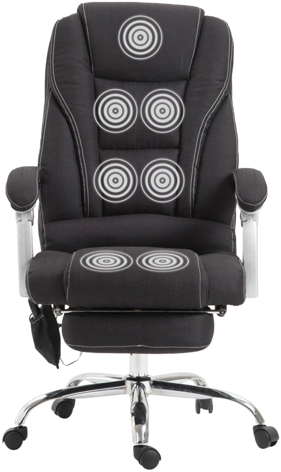 Fauteuil de bureau Pacific avec fonction massage tissu