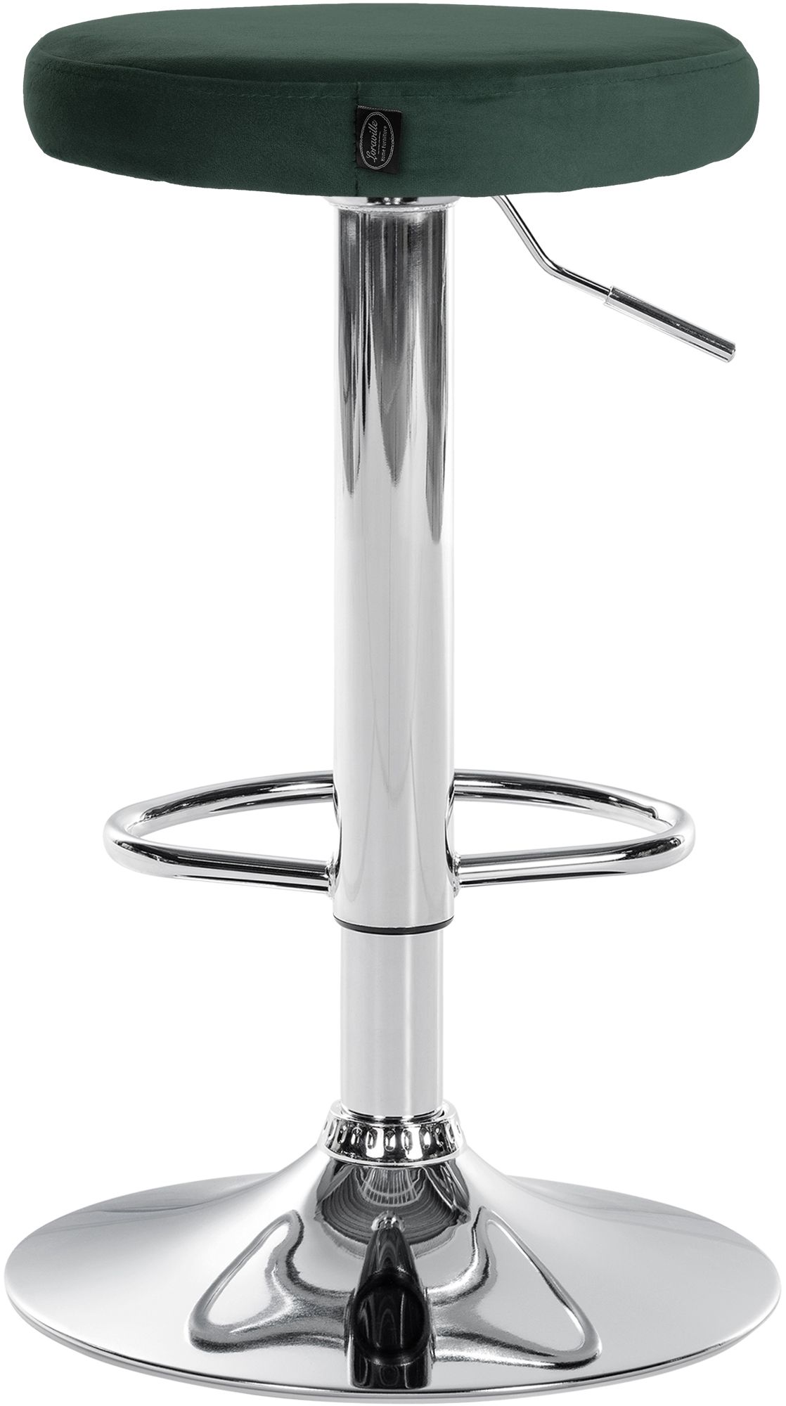 Lot de 2 tabourets de bar Ponte velours