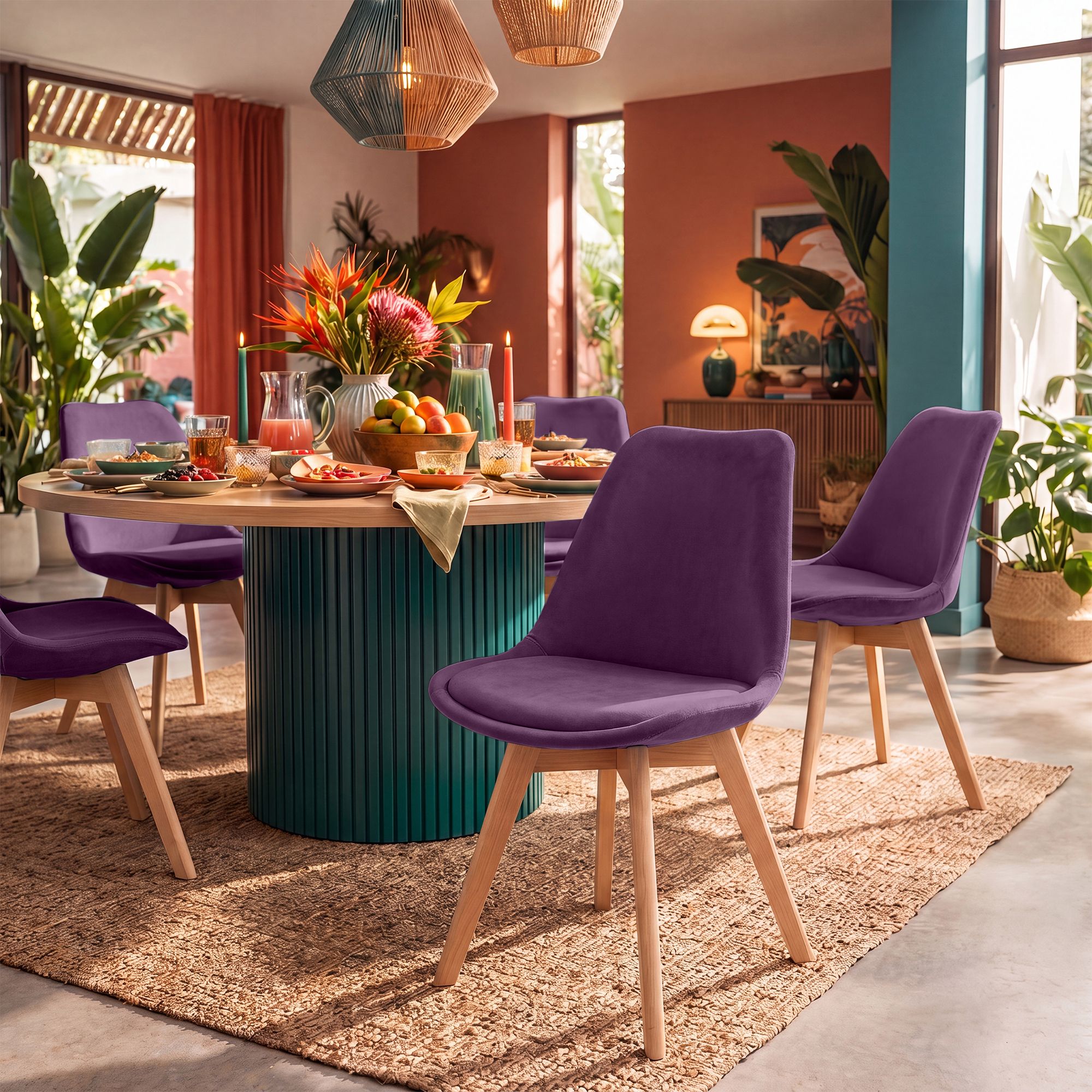 Chaise de salle à manger Linares : design élégant et confortable pour vos repas en famille ou entre amis