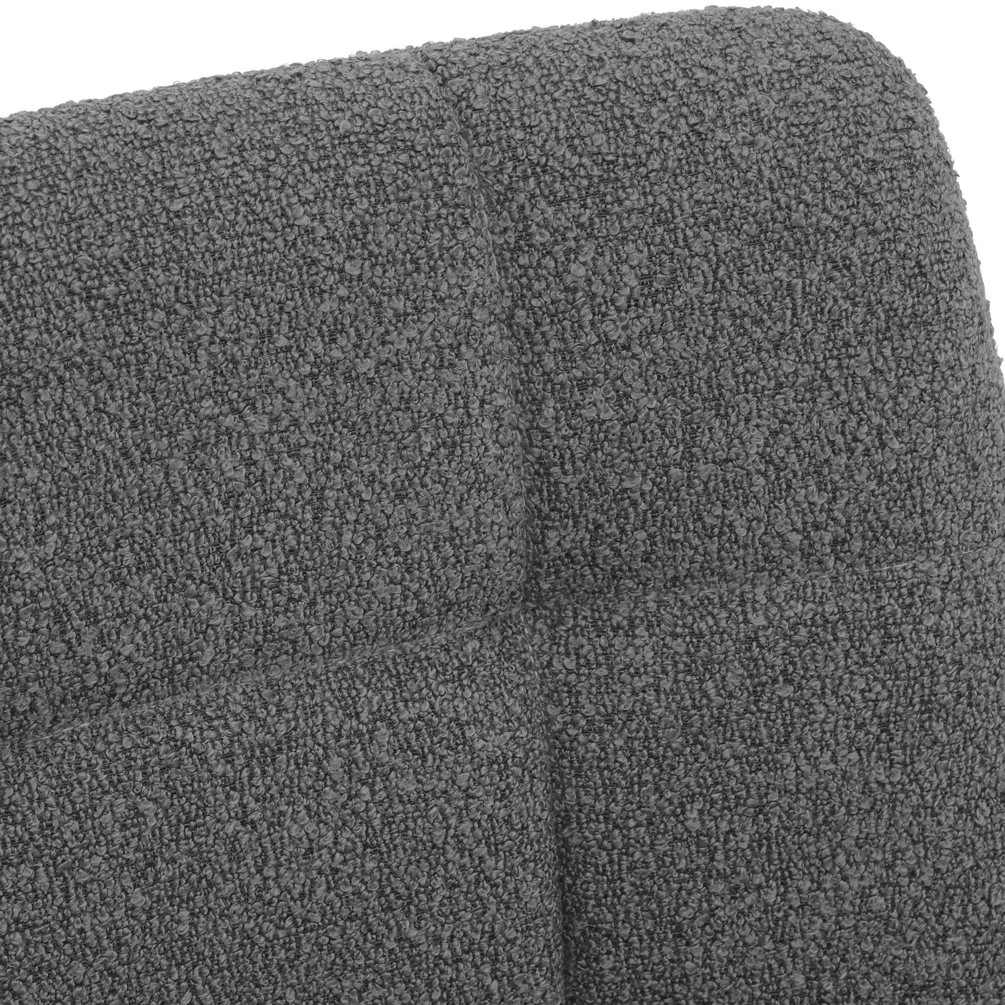 Chaise de salle a manger Antibes en tissu teddy