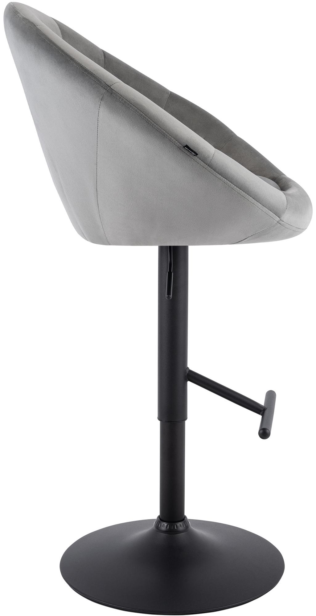Tabouret de bar London en velours
