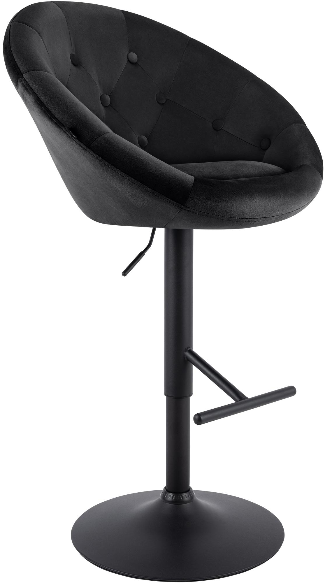 Tabouret de bar London en velours