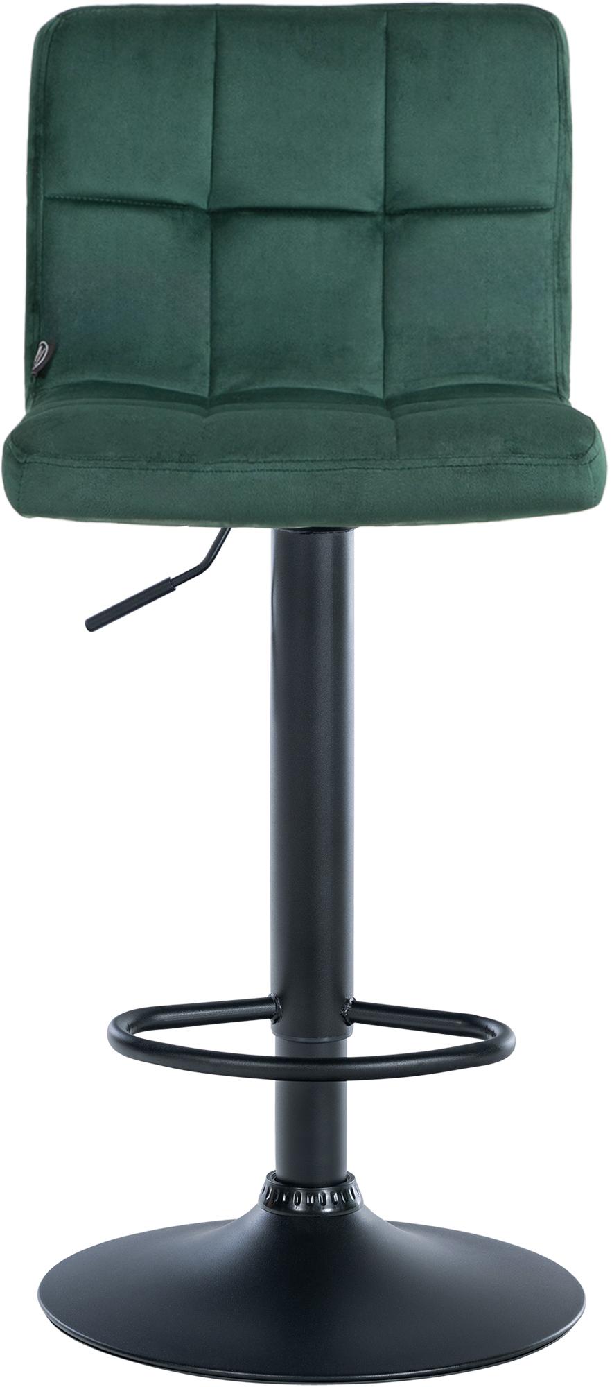Lot de 2 tabourets de bar Peru velours