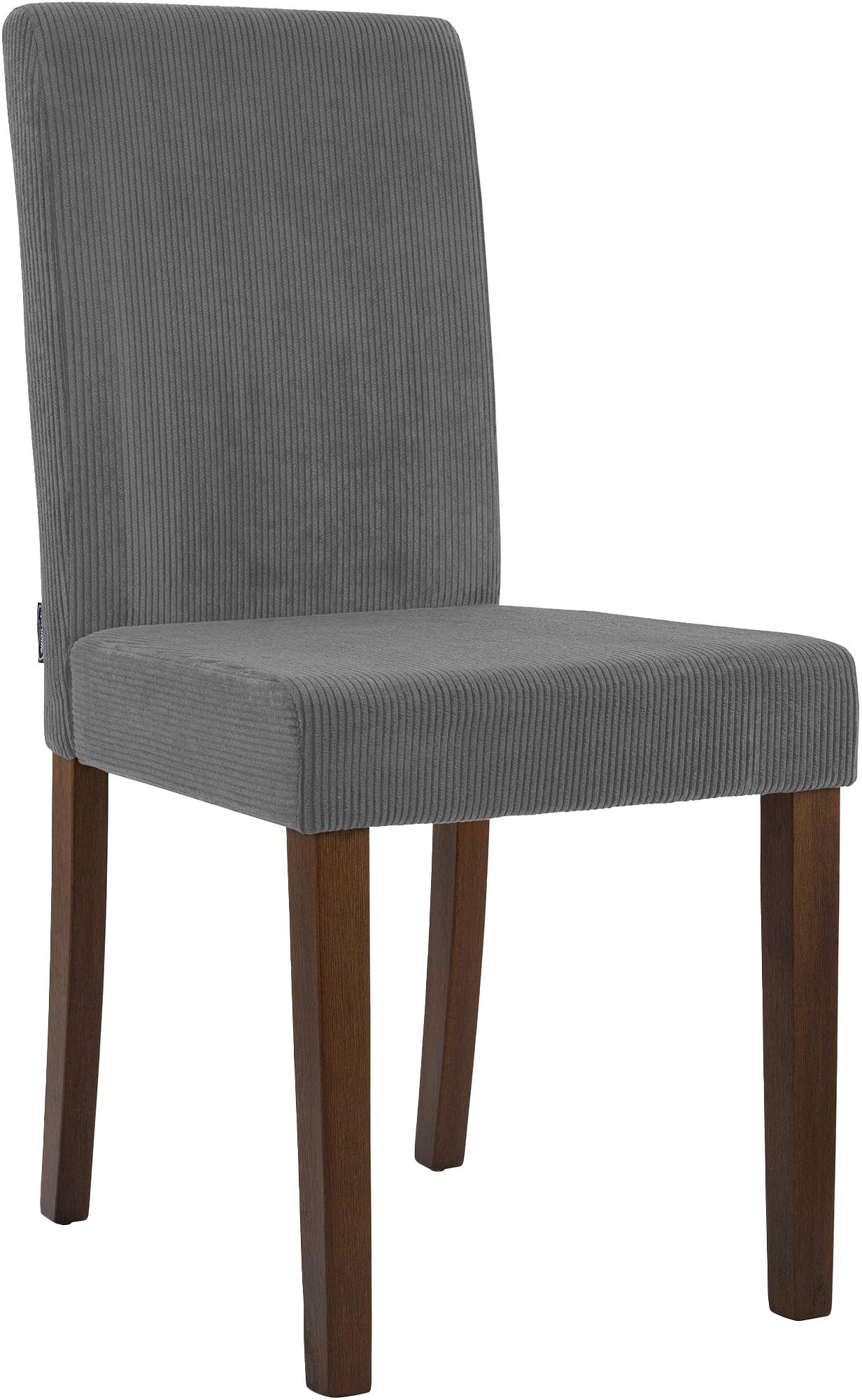 Chaise de salle à manger Ina velours côtelé