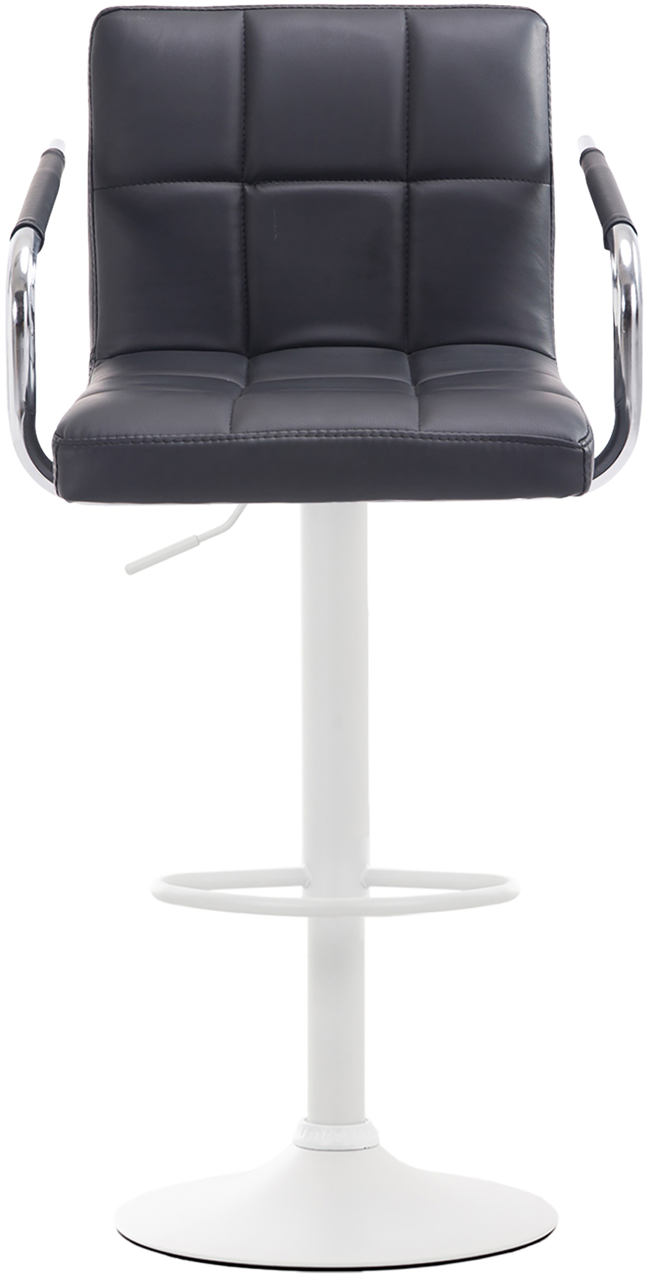 Tabouret de bar Lucy V2  en similicuir avec Piètement en Métal