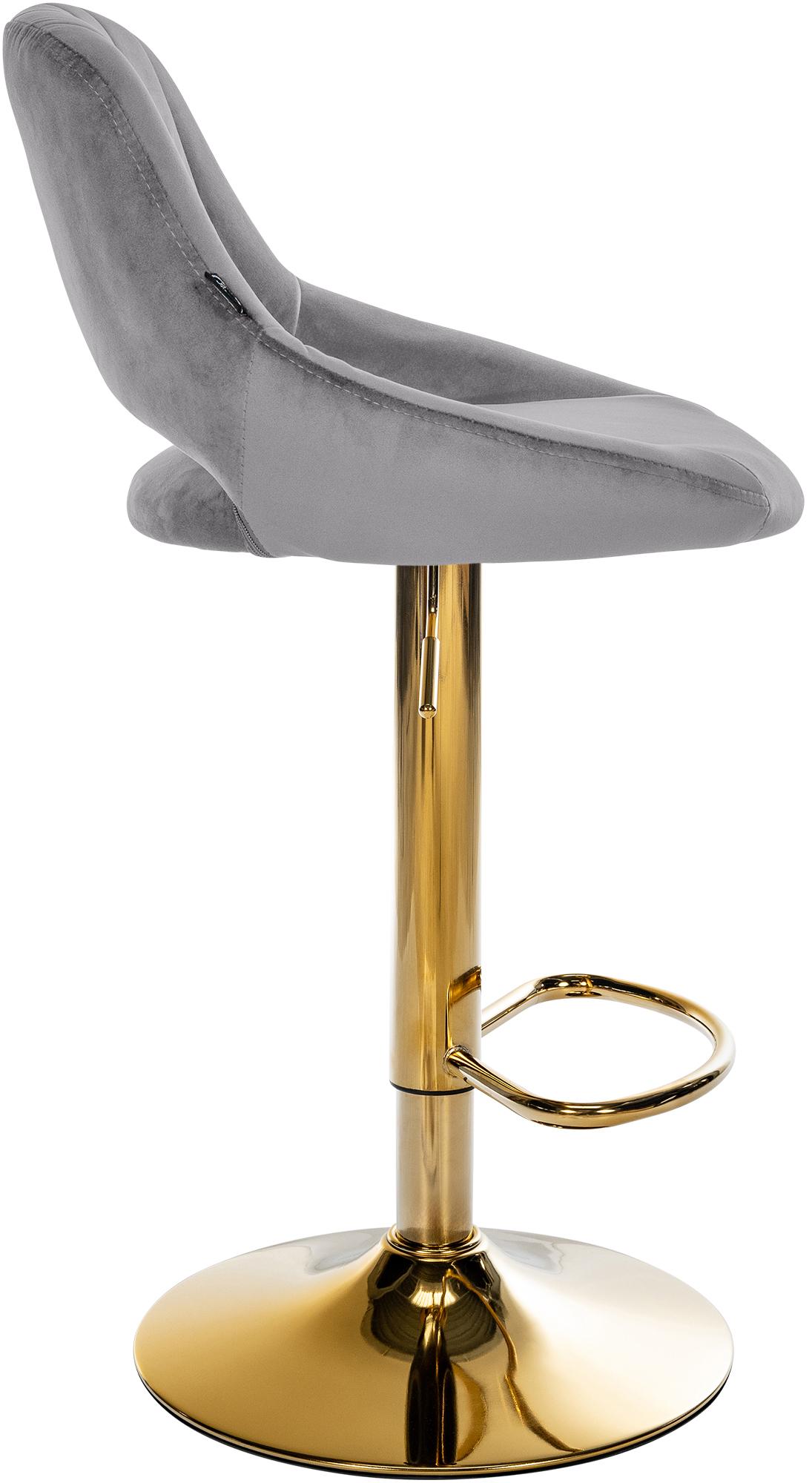 Tabouret de bar Milet en velours