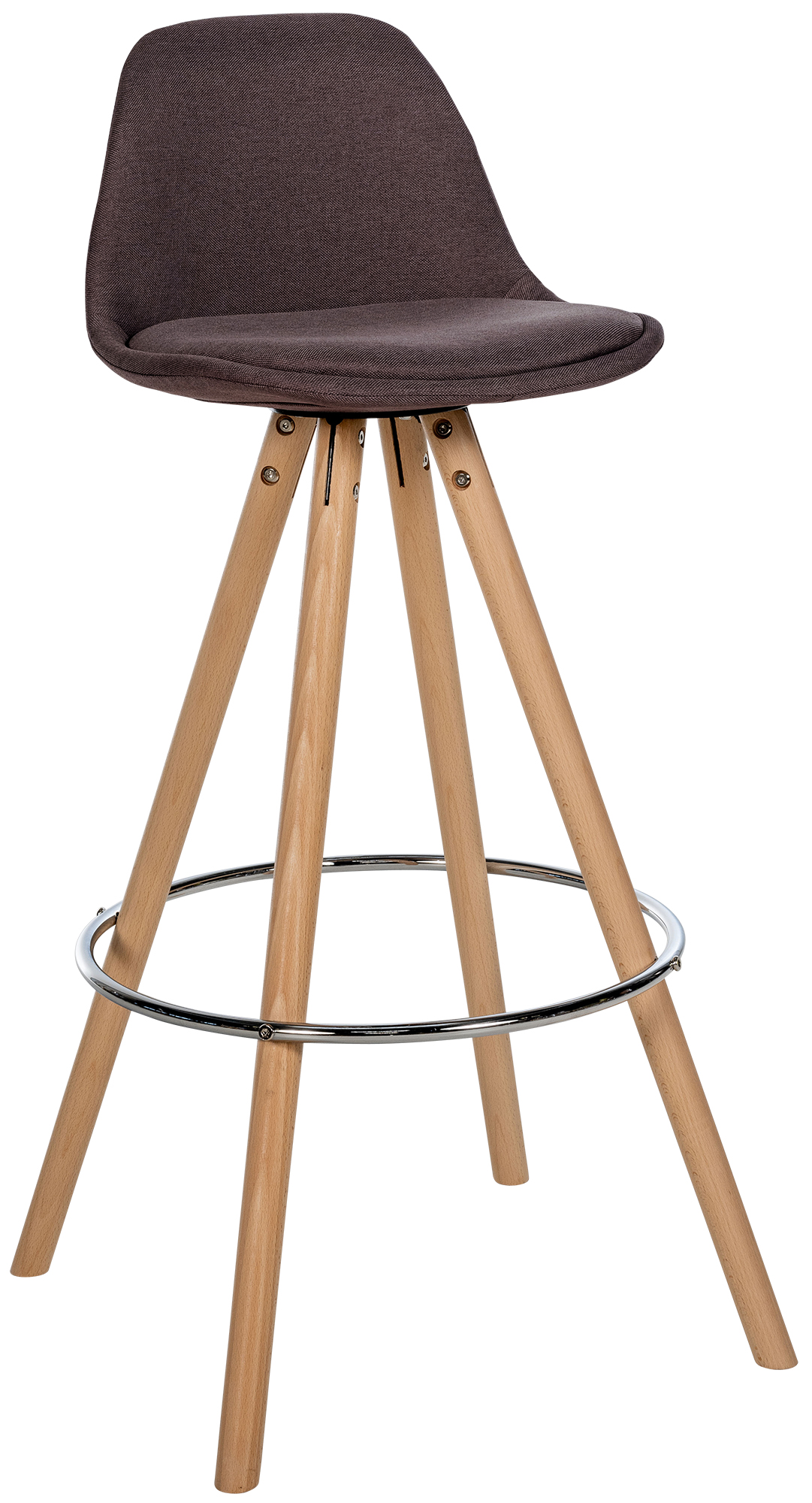 Tabouret de bar Corbin Tissu Rond