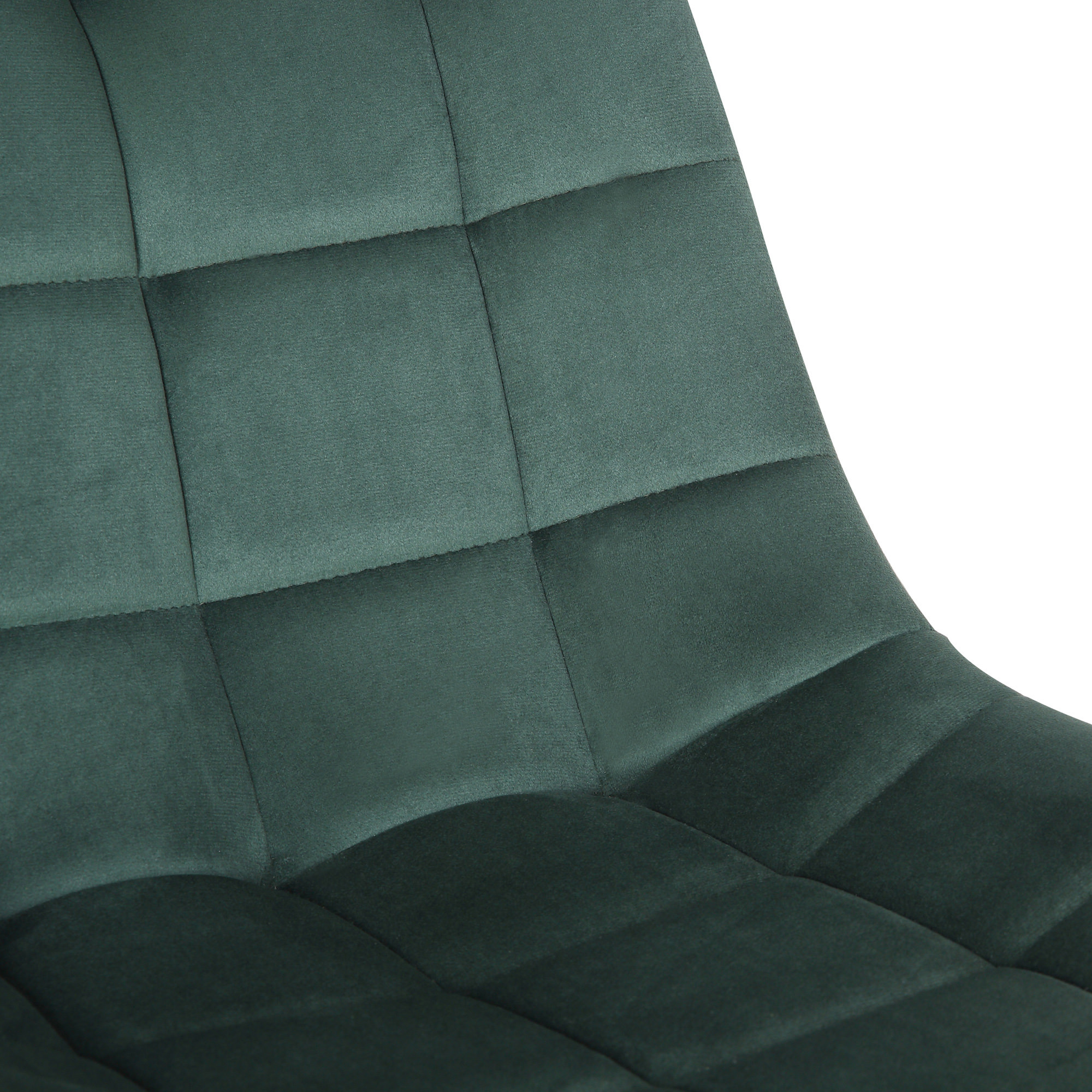 Chaise de bureau pivotant Medford en Velours avec Hauteur ajustable et Roulettes