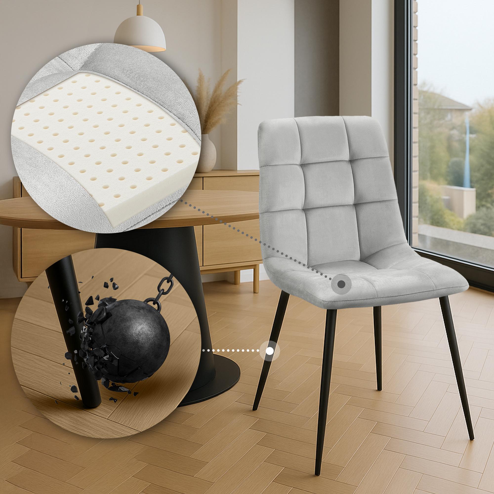 Lot de 4 chaises de salle à manger Tilde