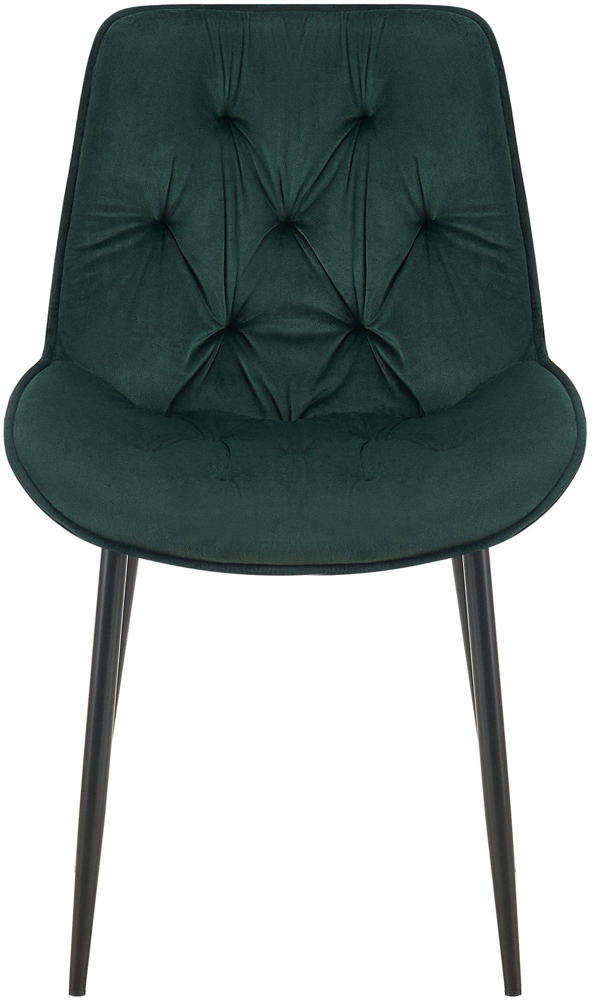 Lot de 2 chaises de salle à manger Wallace velours