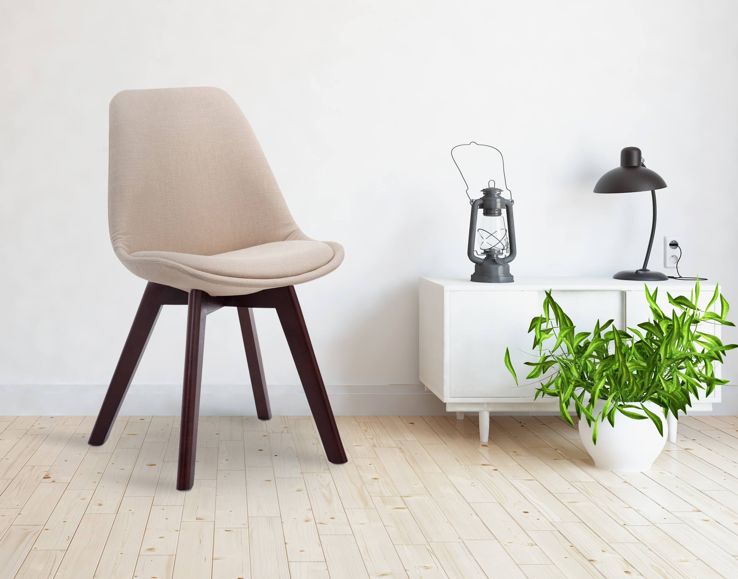 Chaise de visiteur Borneo V2 tissu