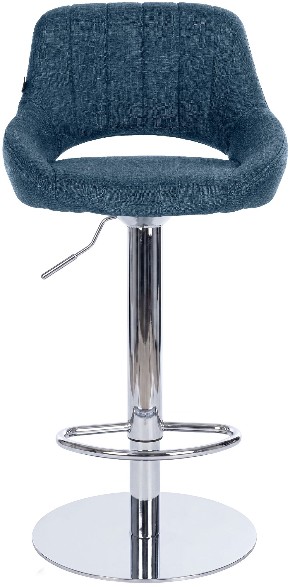 Lot de 2 tabourets de bar Milet chromés avec socles extra lourds