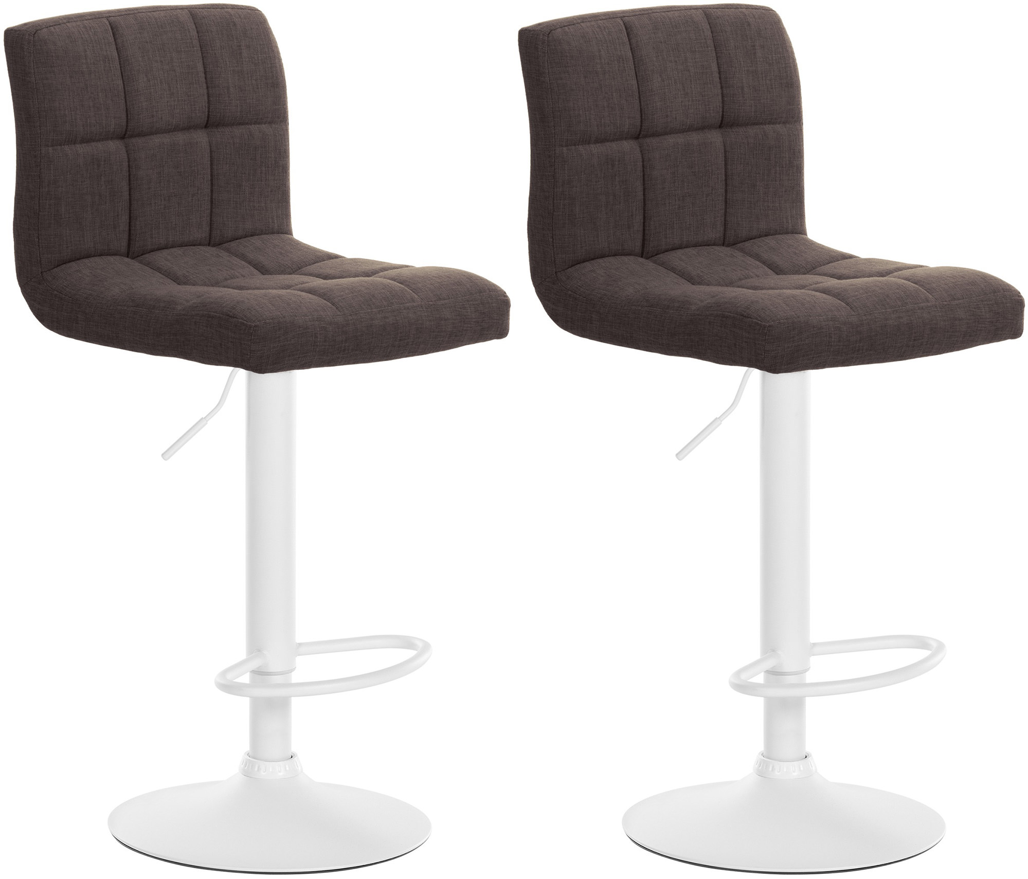 Lot de 2 tabourets de bar Calma tissu
