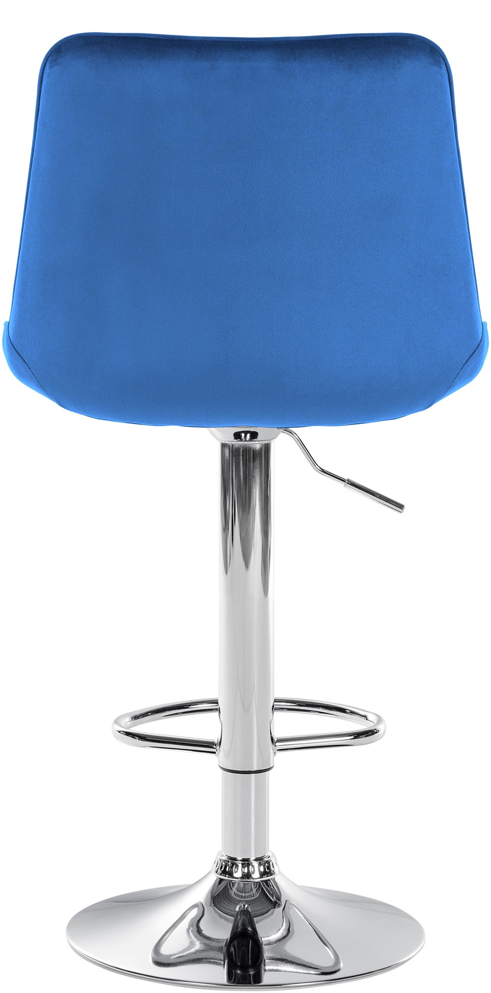 Tabouret de bar Toni en Velours Pied trompette en Métal
