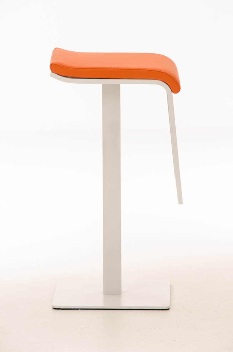 Tabouret de bar Lameng W78 en Similicuir pied en métal