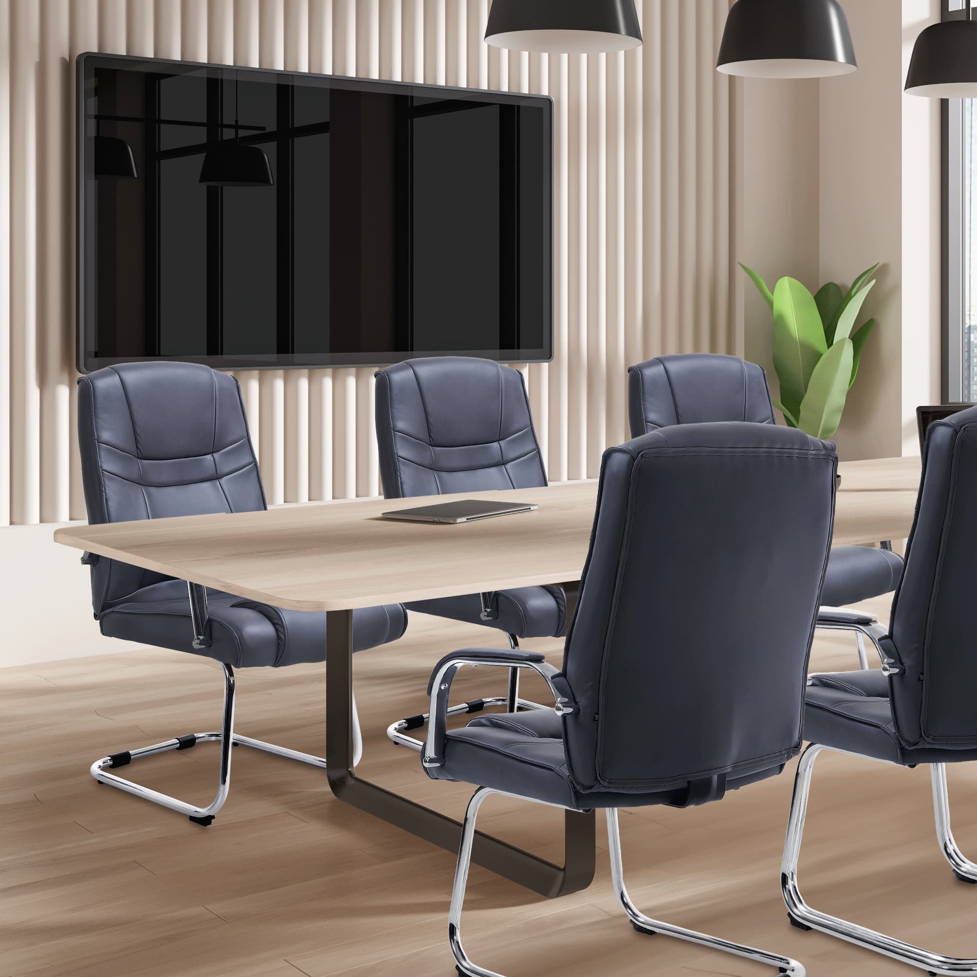 Chaise visiteur Attila similicuir