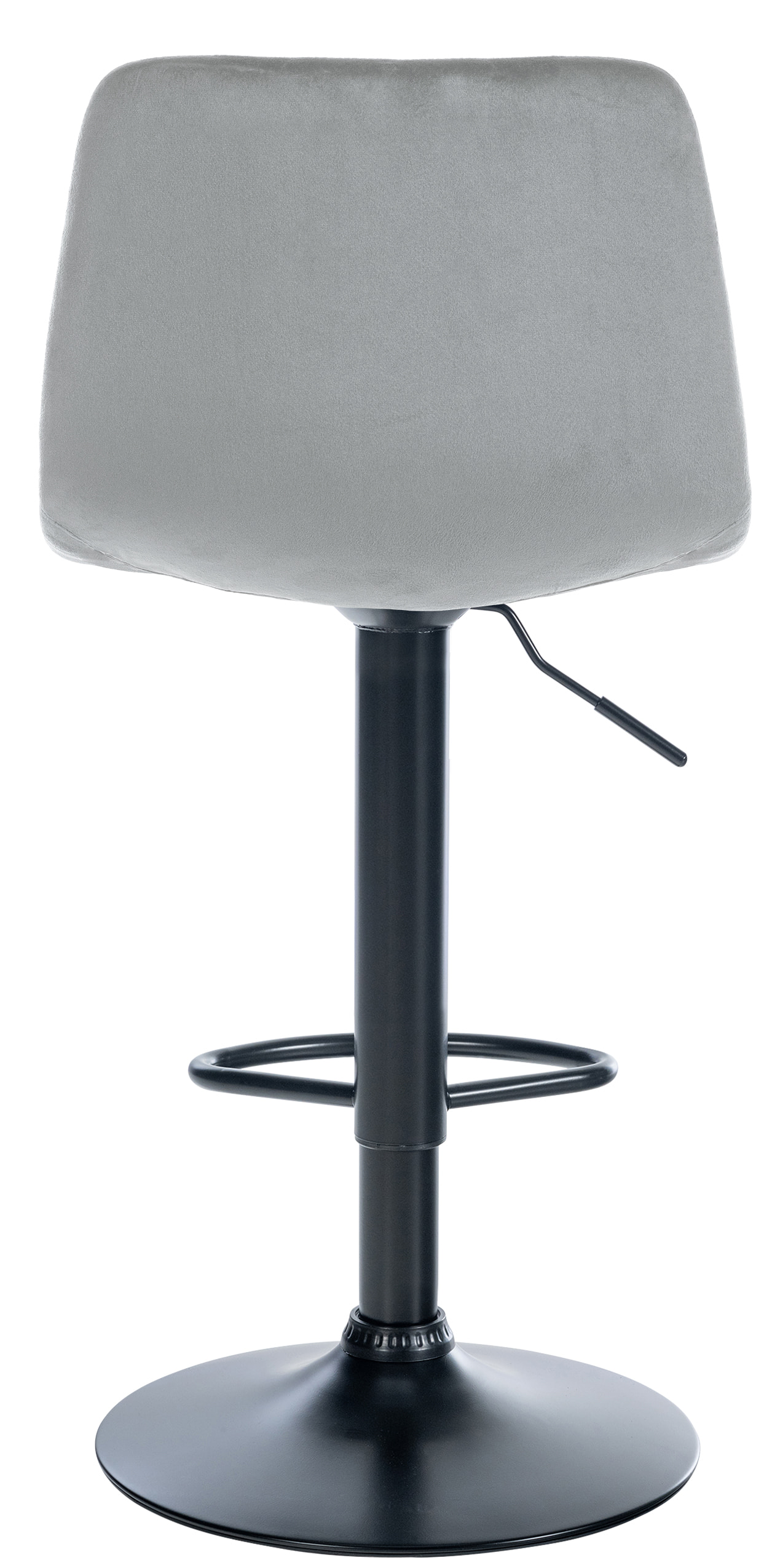 Tabouret de bar Divo en Velours Pied trompette en Métal