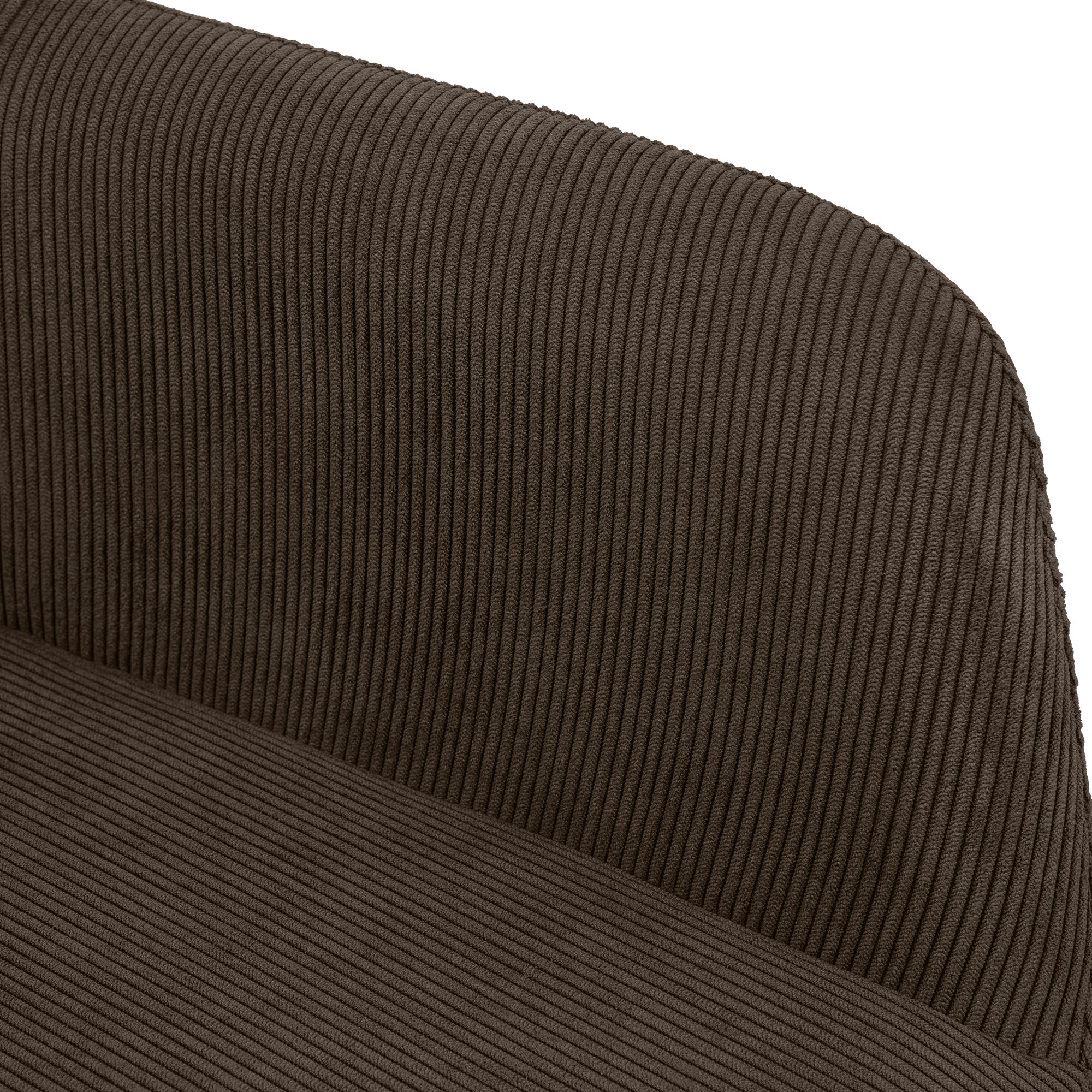 Chaise de salle à manger Merlinda en velours côtelé
